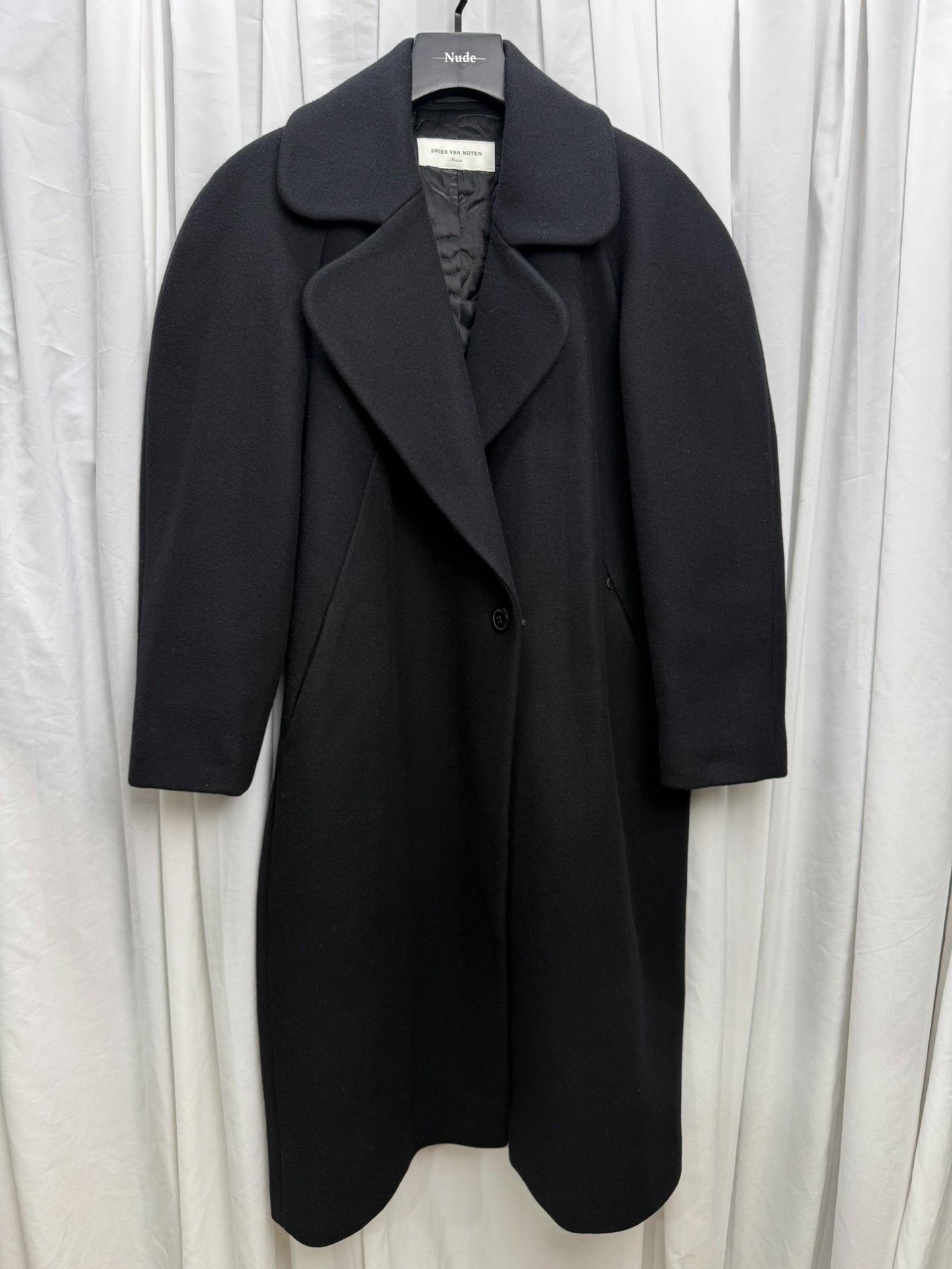 Dries Van Noten Dries van Noten Round Shoulder Wool Coat Size US M / EU 48-50 / 2 - 1 Thumbnail