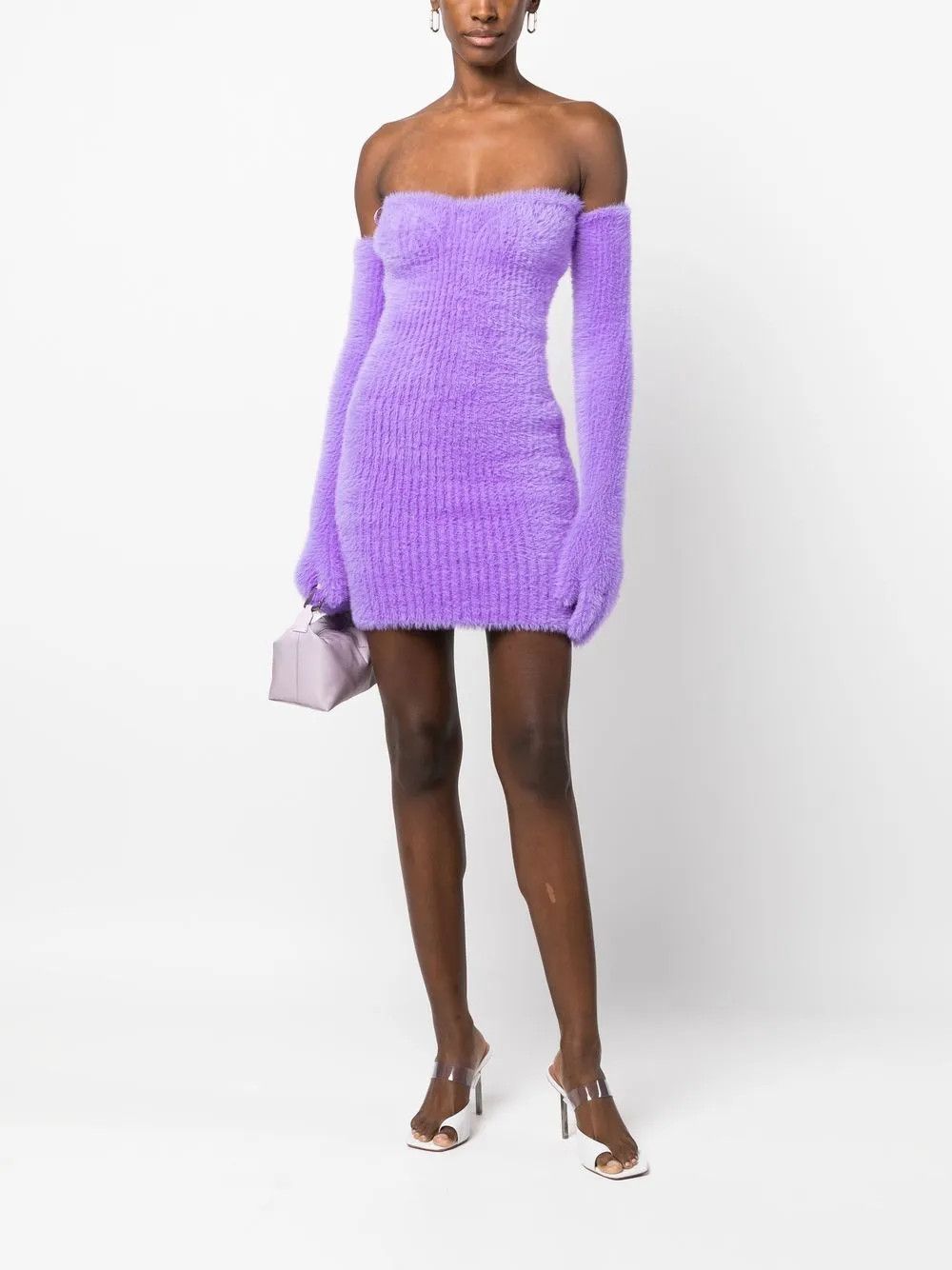 Off-White o1y1125 Mini Dress in Mauve Size XS / US 0-2 / IT 36-38 - 5 Thumbnail