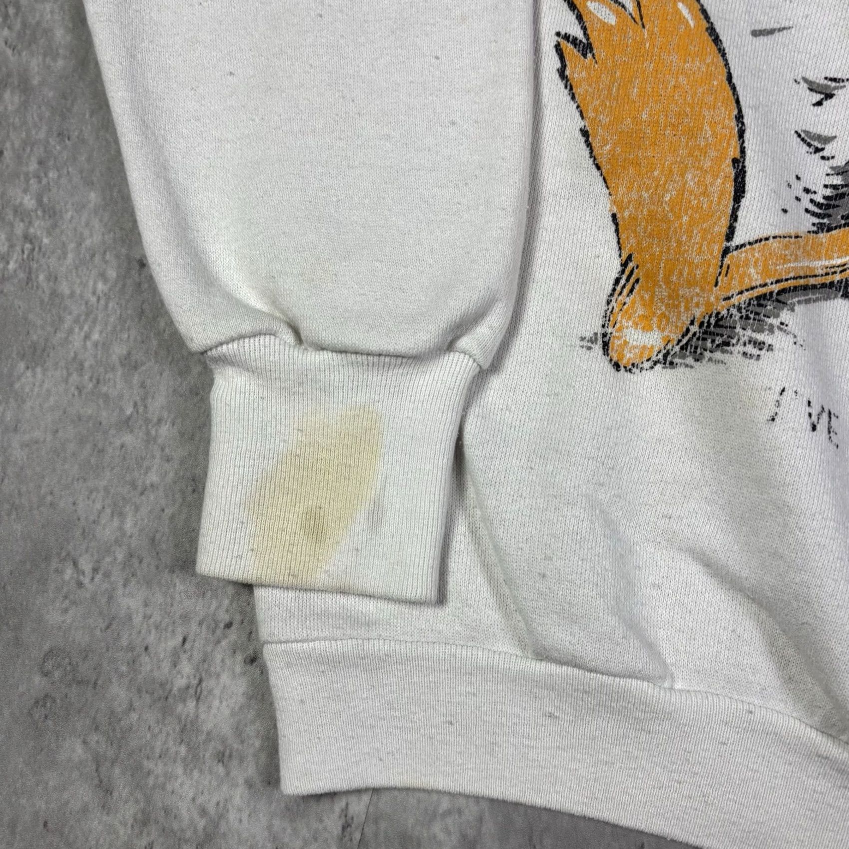 Delta VINTAGE Delta 90s Ive Got An Attitude Duck Funny Sweatshirt White M Mens Graphic Print Pullover Size US M / EU 48-50 / 2 - 7 Thumbnail