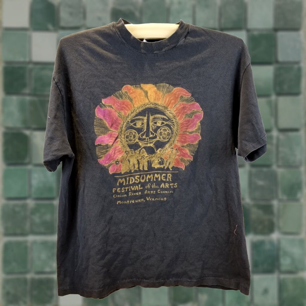 Hanes VINTAGE MIDSUMMER FESTIVAL OF THE ARTS SINGLE STITCH T-SHIRT SZ LARGE Size US L / EU 52-54 / 3 - 1 Thumbnail