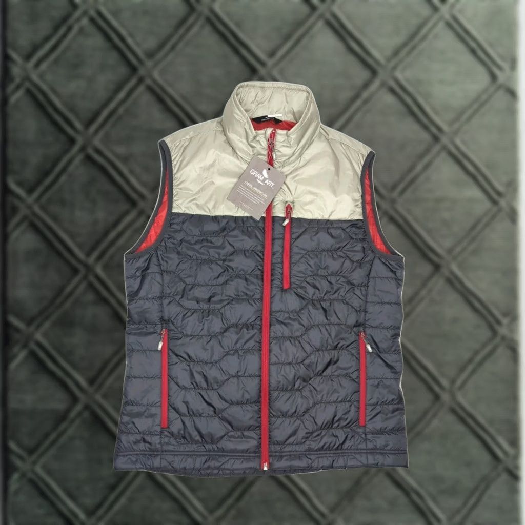 Vintage HEXA CUSTOM Vest Gray Men Medium Ultra Light Synth Down Puffer Jacket Camping Size US M / EU 48-50 / 2 - 1 Thumbnail