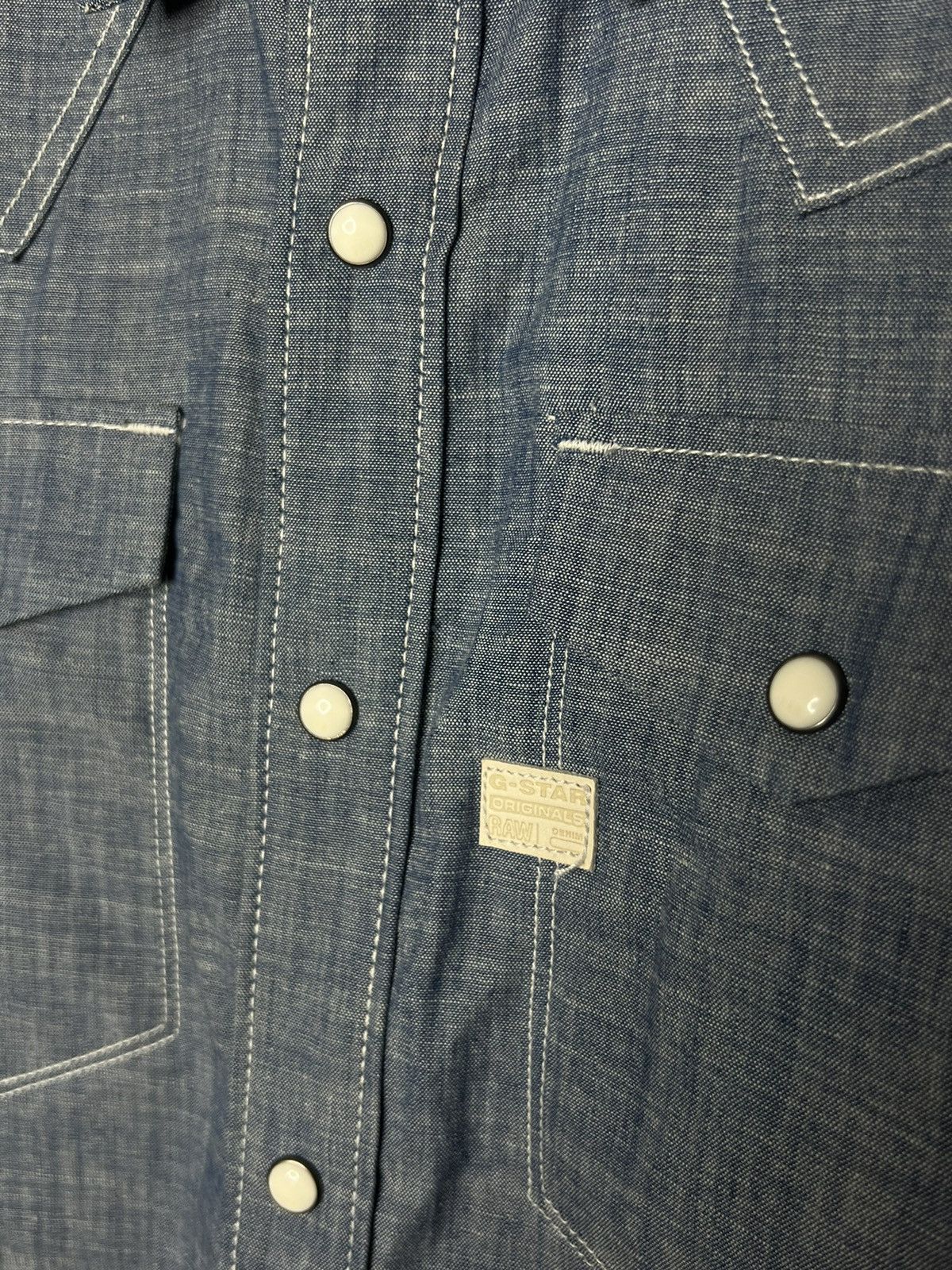Designer × G-Star 🔥 G Star Raw Denim Long Sleeve Shirt Overshirt Button UP 🔥 Size US S / EU 44-46 / 1 - 6 Thumbnail