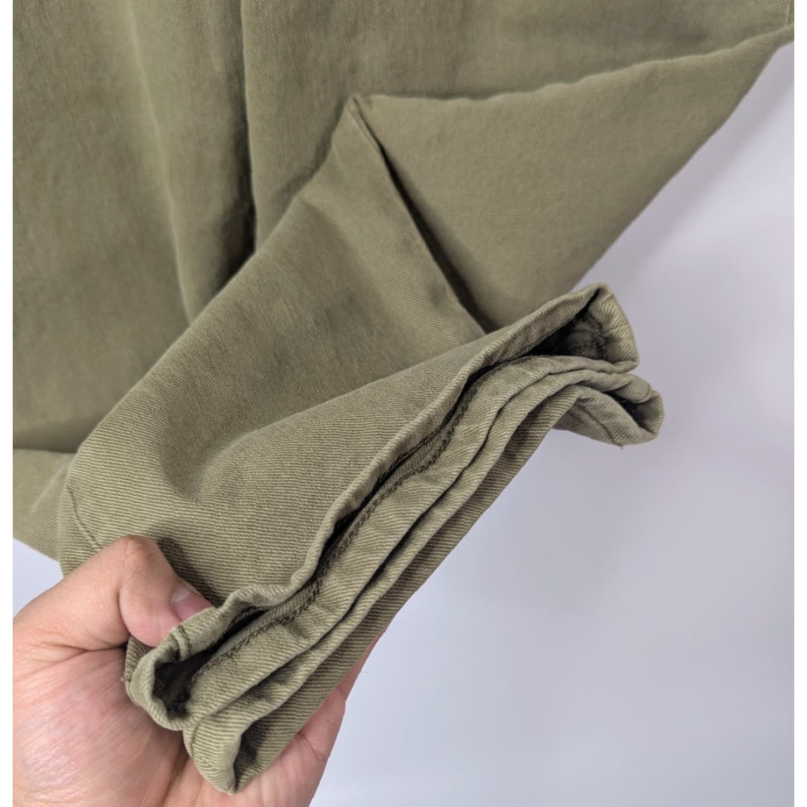 Vintage Lane Bryant Green Capri Pants Women Plus 16 Stretch Comfort Mid-Rise Size 38" / US 16 / IT 52 - 2 Thumbnail