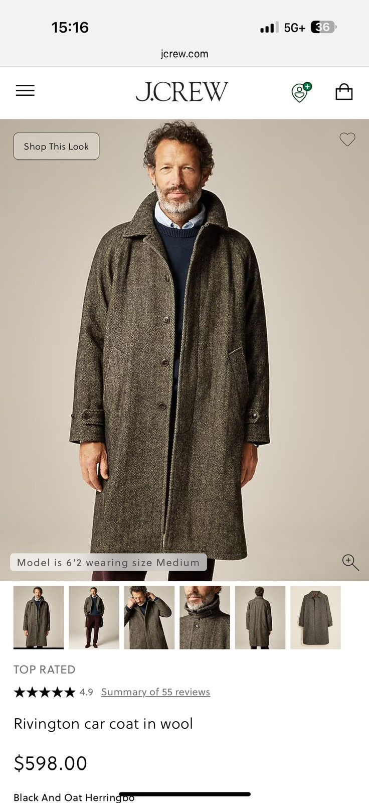 J.Crew J.Crew Rivington car coat in wool Size US L / EU 52-54 / 3 - 1 Thumbnail