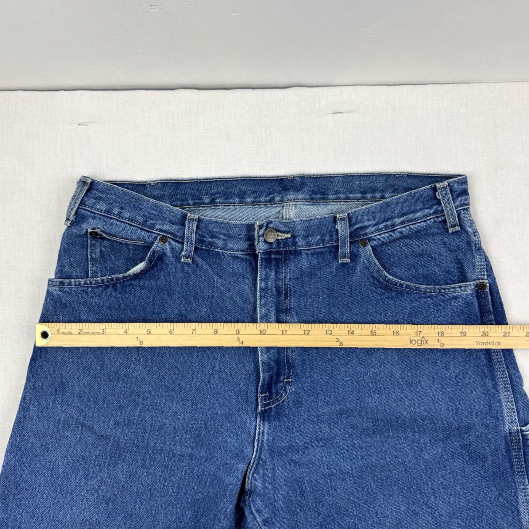 Dickies VINTAGE Dickies Jeans Carpenter Men 36x32 Baggy Relaxed Fit Hipster 90s Y2K Blue Mens Size US 36 / EU 52 - 6 Thumbnail