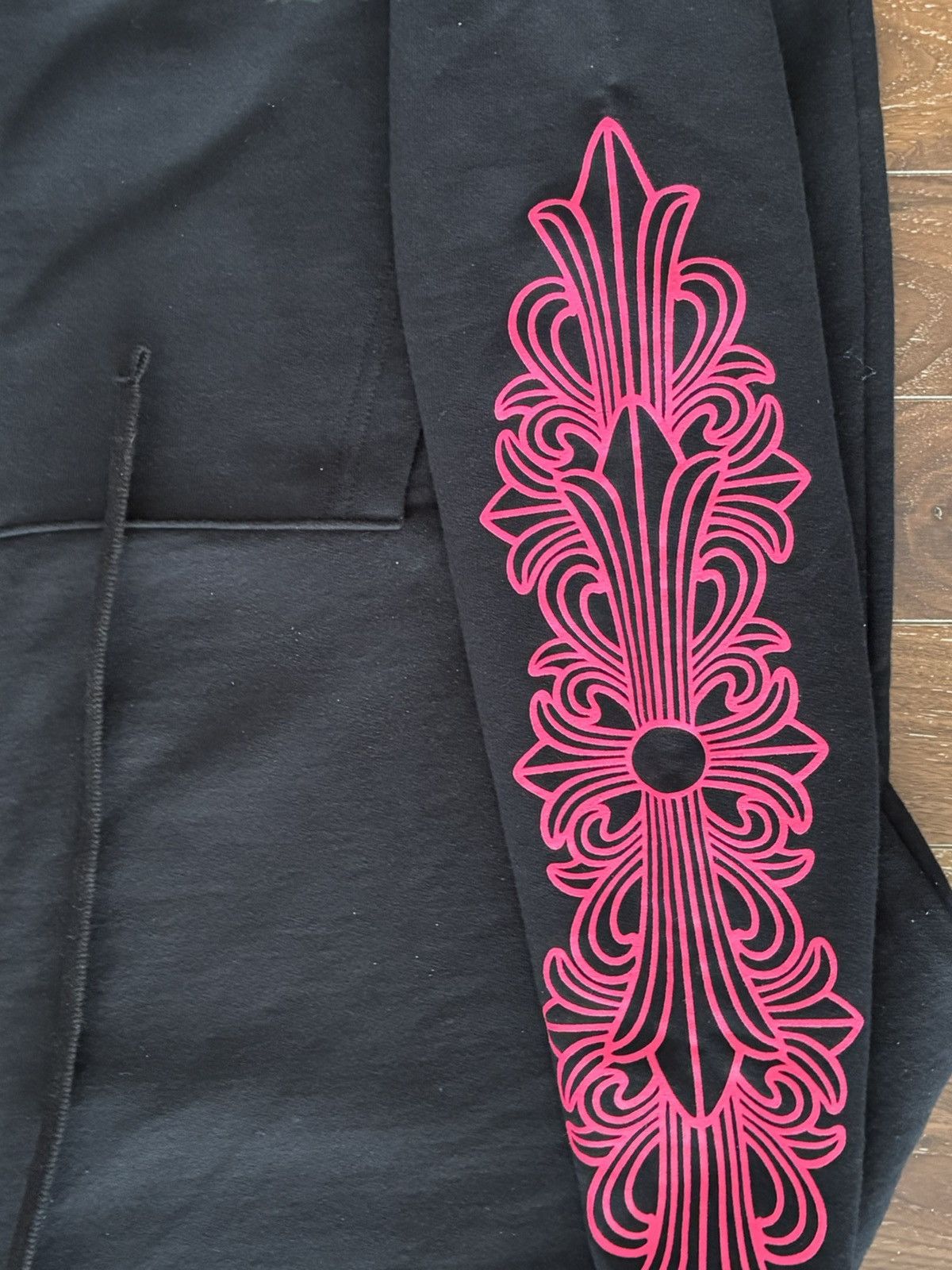 Chrome Hearts Chrome Hearts Black/pink Horseshoe Hoodie M Size US M / EU 48-50 / 2 - 5 Thumbnail