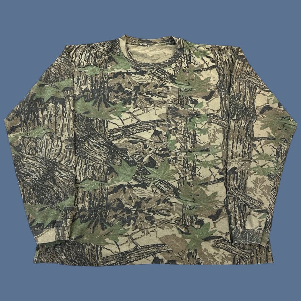 Realtree VINTAGE Realtree Camo Shirt Mens XL Long Sleeve Pocket Tee USA 90s Size US XL / EU 56 / 4 - 1 Thumbnail