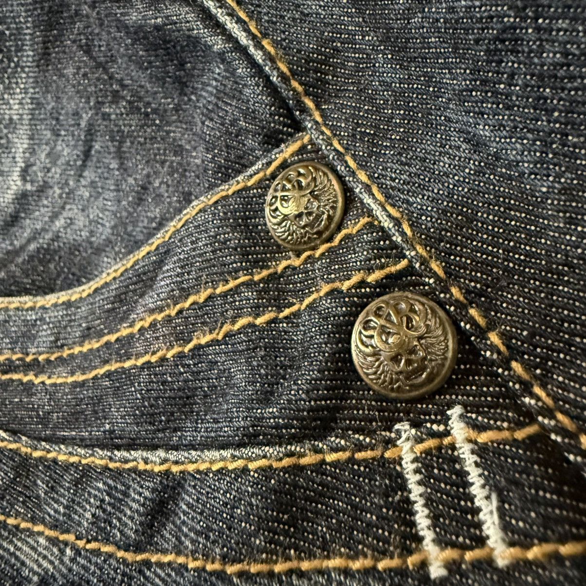 Le Grande Bleu (L.G.B.) 🇯🇵 Flared Affliction Distressed Whisker Embroidered Wings Size US 32 / EU 48 - 21 Thumbnail