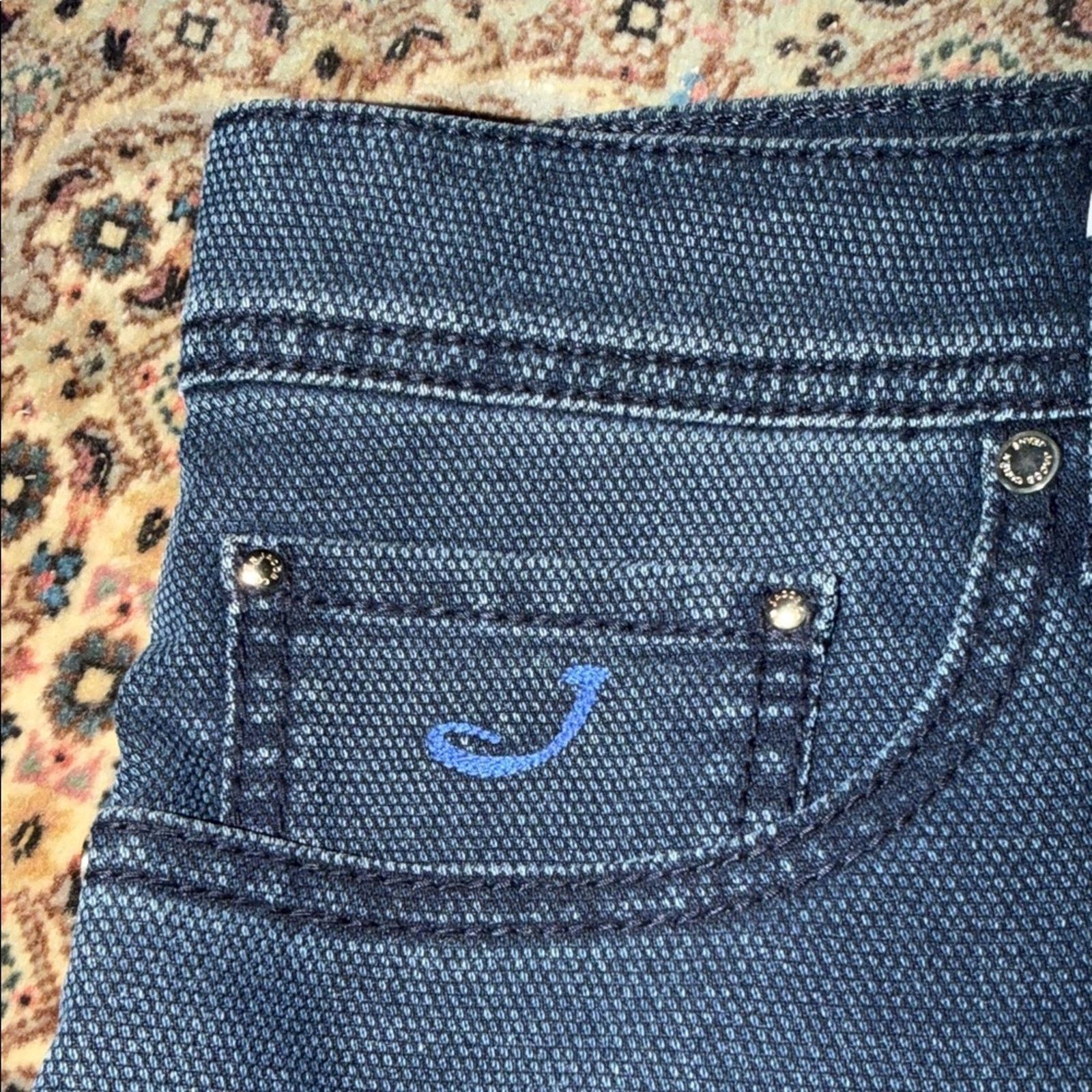 Jacob Cohen NWT Jacob Cohen Men's Deep Indigo Bard Jeans Size 35 Size US 35 - 5 Thumbnail