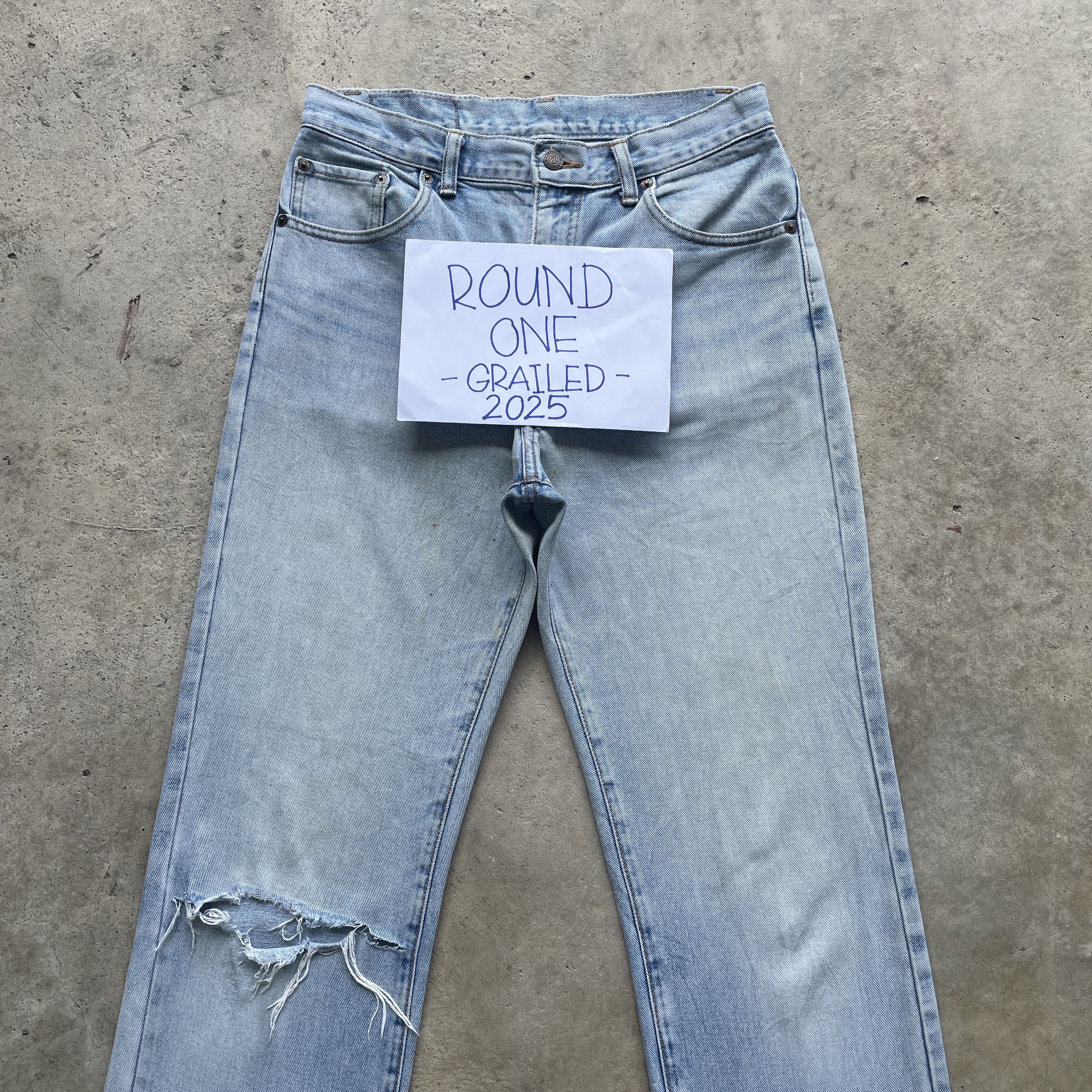 Japanese Brand VINTAGE JAPAN RIPPED JEANS WASH DENIM DISTRESSED PANTS W30 Size US 30 / EU 46 - 3 Thumbnail