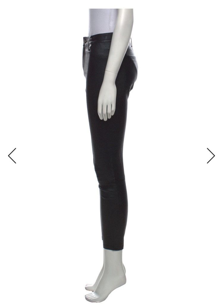Rta RTA Women’s Black Leather Pants, size 26 Size 27" / US 4 / IT 40 - 3 Thumbnail
