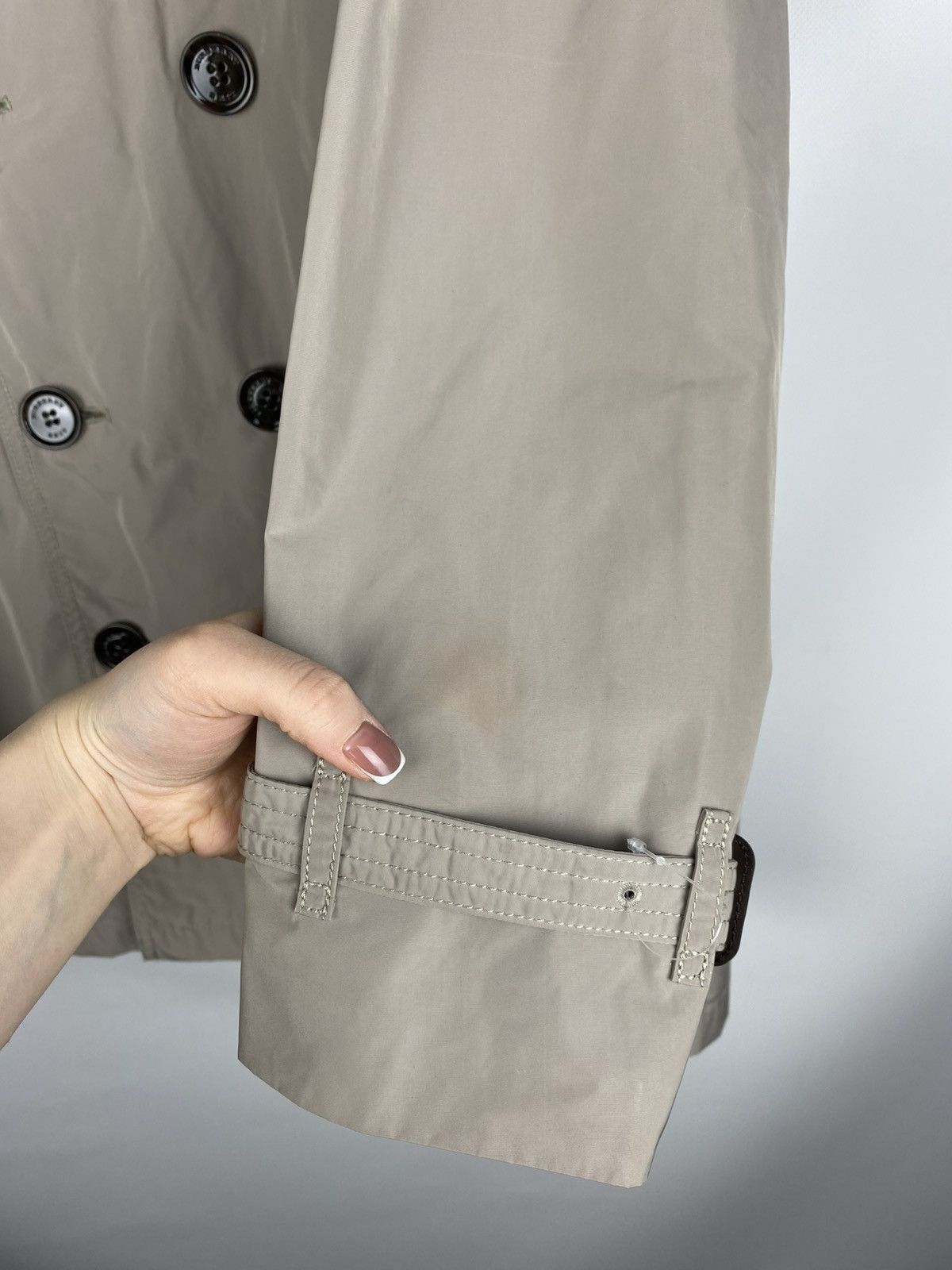 Burberry Burberry Brit nova check double breasted nylon trench coat Size US M / EU 48-50 / 2 - 7 Thumbnail
