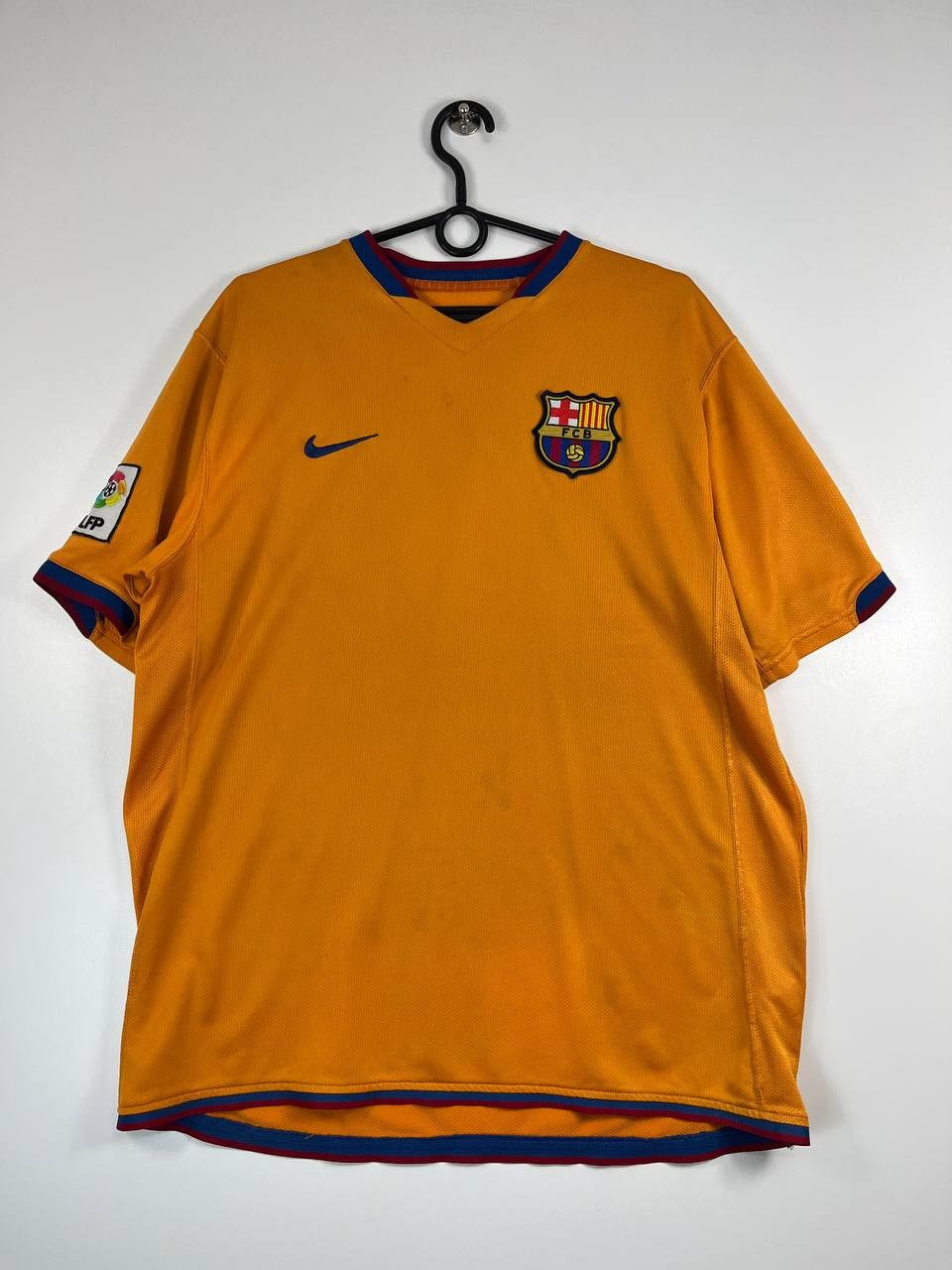 FC Barcelona 2006 2007 Away Football Shirt Jersey Nike Sz L