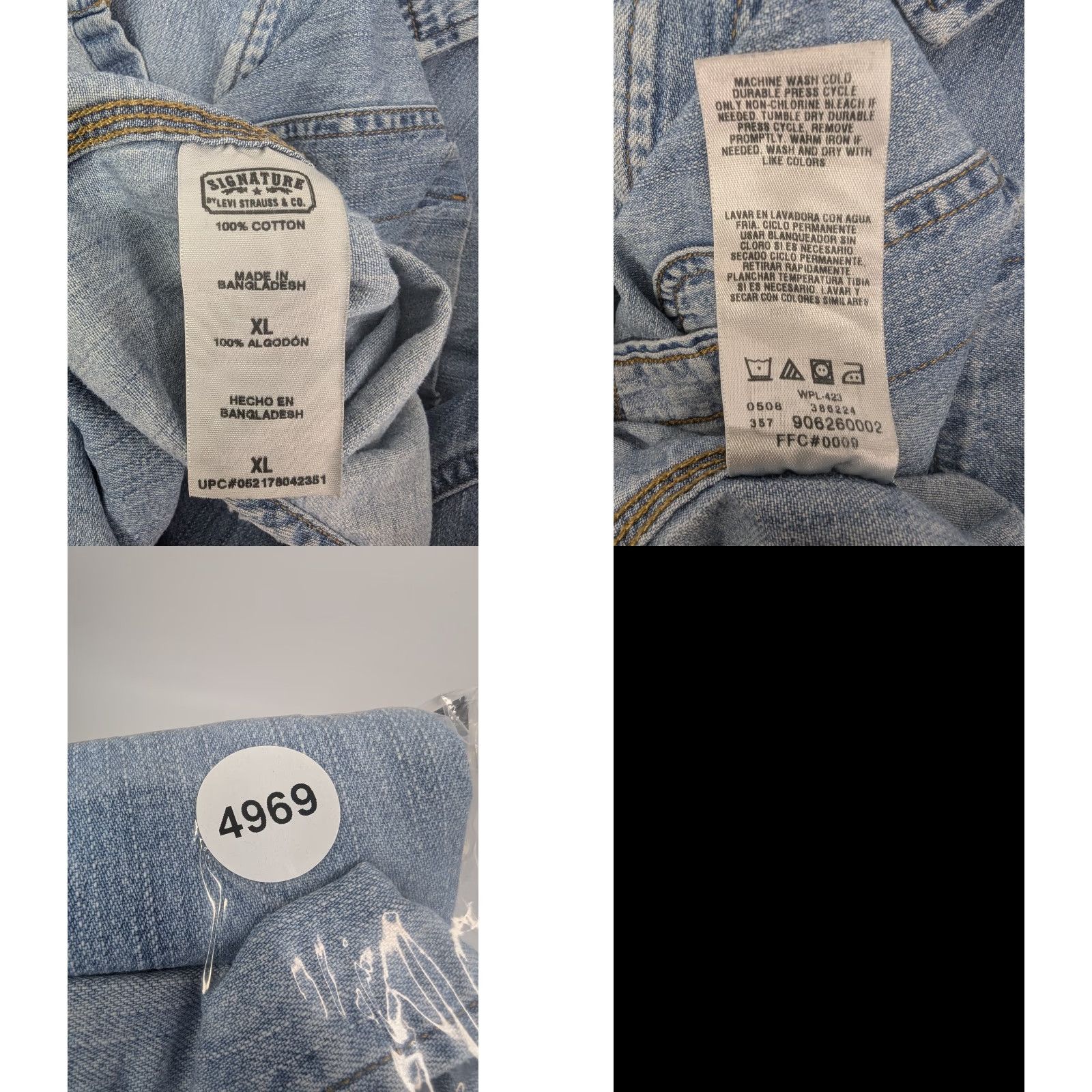 Levi's VINTAGE Levi's Signature Premium Shirt Mens XL Blue Denim Long Sleeve Button-Down 90s Classic Western Size US XL / EU 56 / 4 - 9 Thumbnail