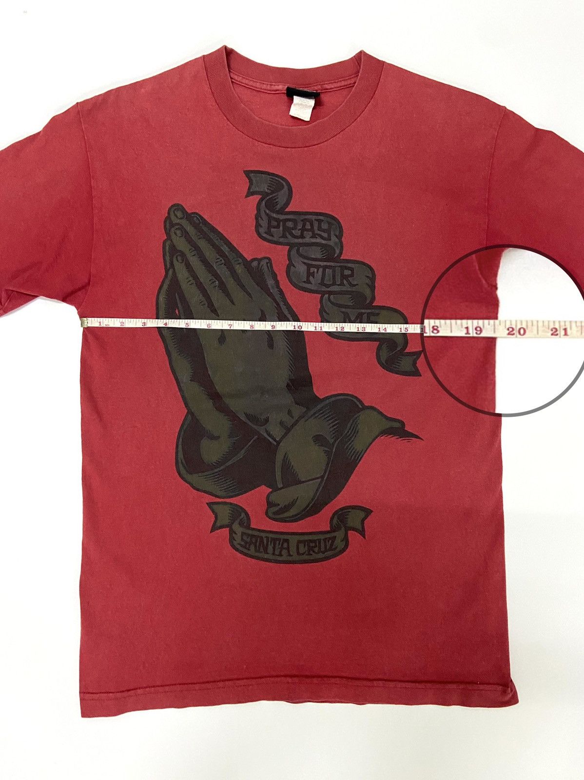 Santa Cruz Skateboards VINTAGE SANTA CRUZ " PRAY FOR ME" TEE Size US M / EU 48-50 / 2 - 5 Thumbnail
