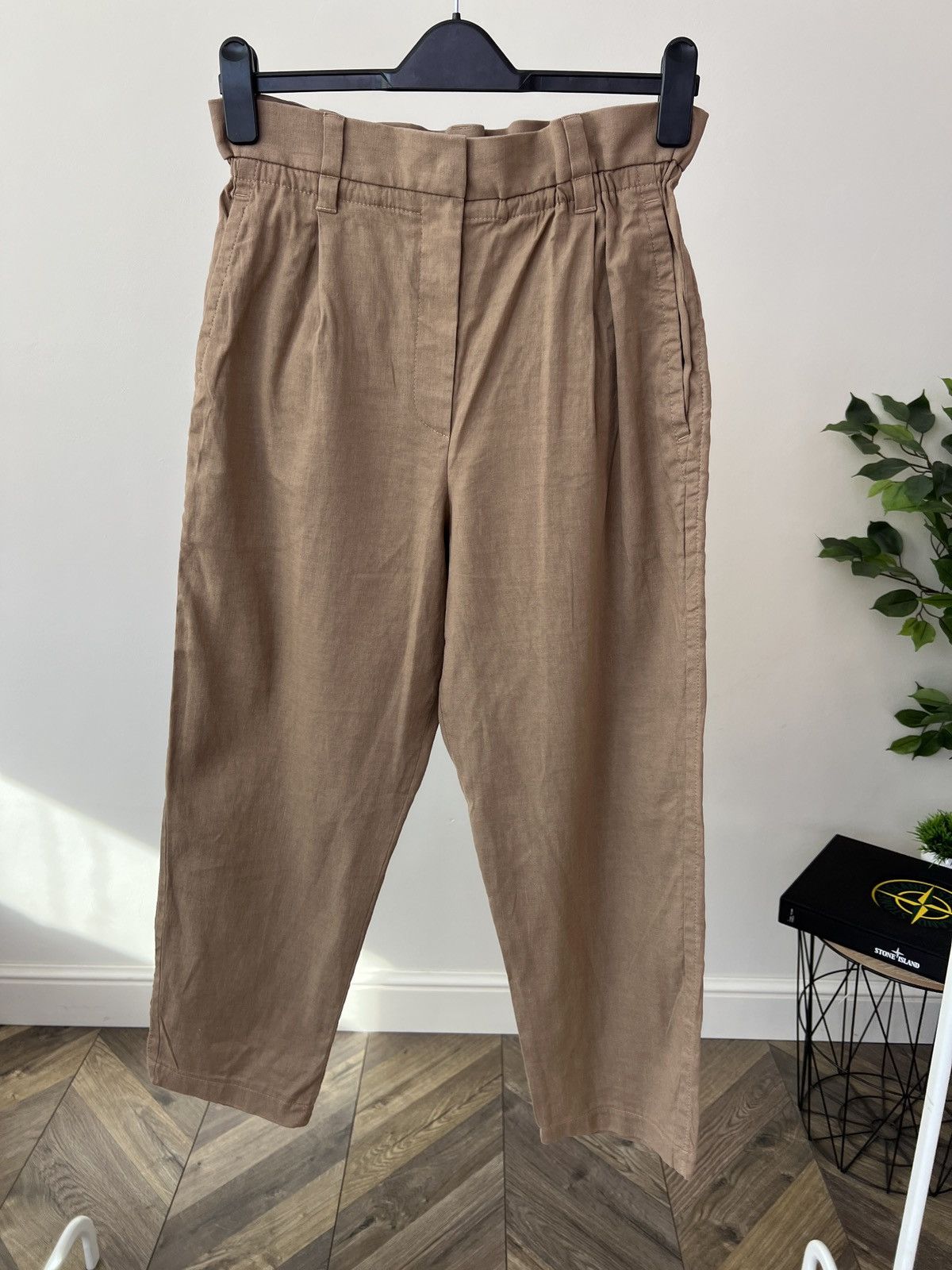 Brunello Cucinelli Vintage Brunello Cucinelli Women’s Linen Cotton Pants Size 28" / US 6 / IT 42 - 2 Thumbnail