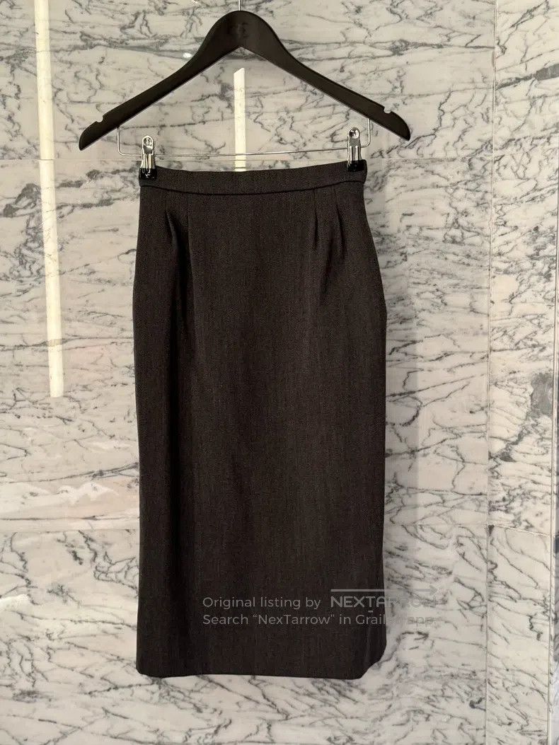 Hermes Hermes Black Velvet Patched Grey Wool Suit Size XS / US 0-2 / IT 36-38 - 7 Thumbnail