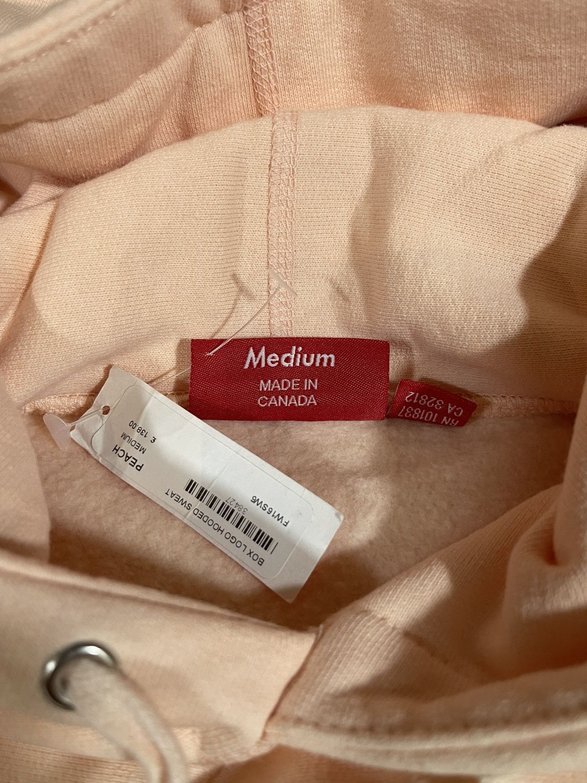 Supreme 2016FW Supreme Box Logo Hoodie Hooded Sweatshirt Peach Pink Size US M / EU 48-50 / 2 - 15 Thumbnail