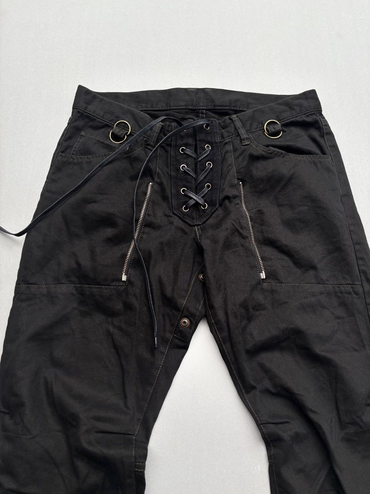 PPFM Lace up flare pants Size US 30 / EU 46 - 3 Thumbnail