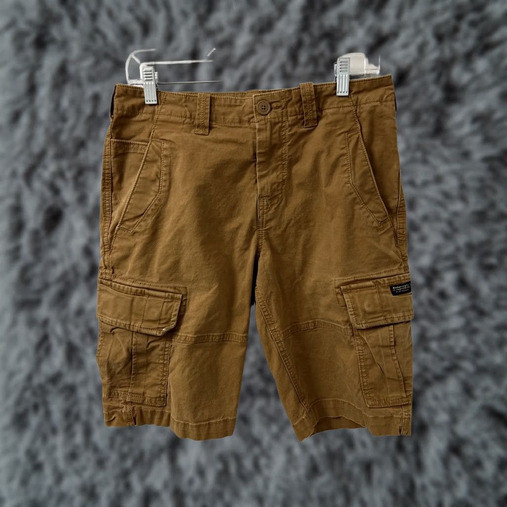 Superdry Superdry Cargo Shorts Mens Sz 30 Brown Pockets Military Utility 100% Cotton Canvas Adventure Casual Workwear Size US 30 / EU 46 - 1 Thumbnail