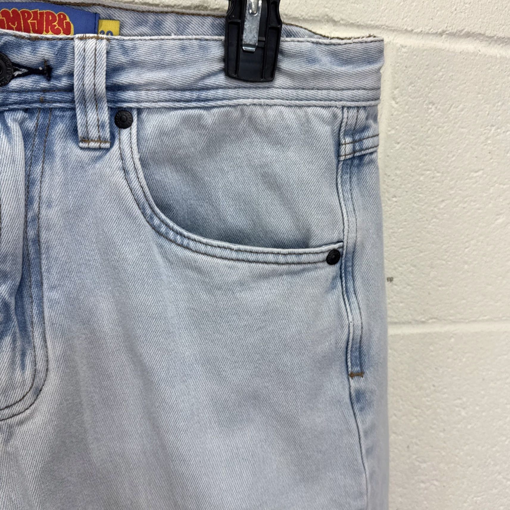 Empyre VINTAGE Empyre Jeans Skate Baggy Skater Denim 30 Light Wash Relaxed Fit Mens 30 Gray 90s Grunge Skateboarding Size US 30 / EU 46 - 3 Thumbnail