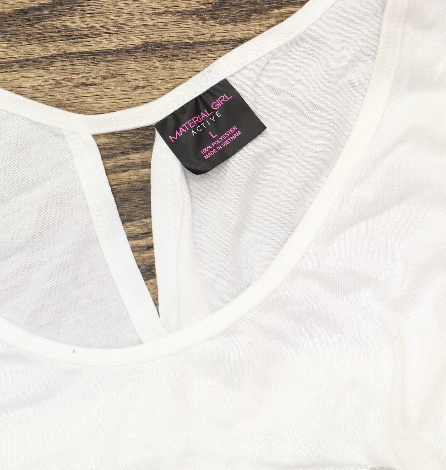 Other Material Girl Active Graphic Twist-back Tank Top White L Size L / US 10 / IT 46 - 7 Thumbnail