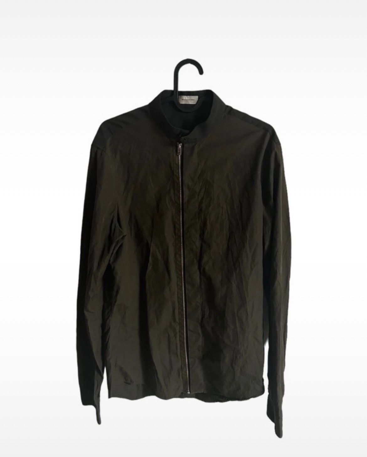 image of Archival Clothing x Balenciaga Vintage Balenciaga 2012 Archive Overshirt Military Opium in Khaki (S