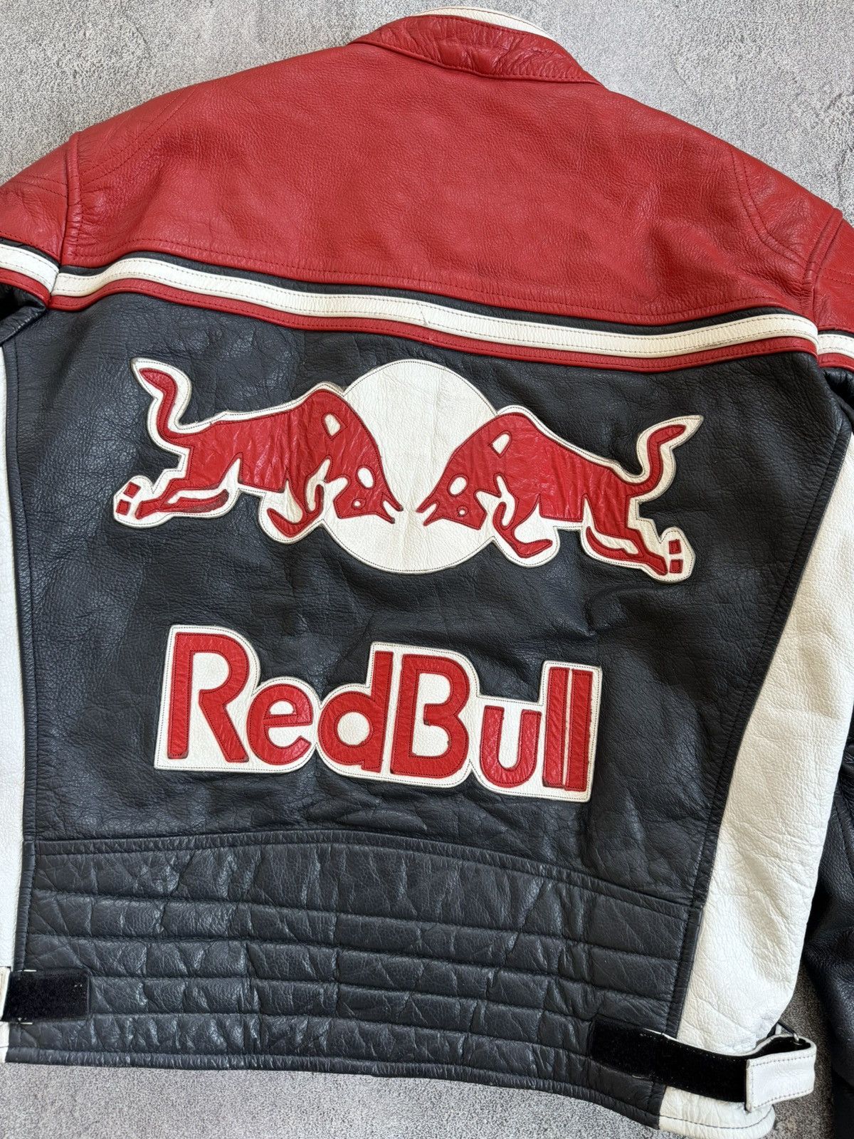 Red Bull Red Bull XL genuine leather racing motorcycle jacket biker Size US XL / EU 56 / 4 - 22 Thumbnail