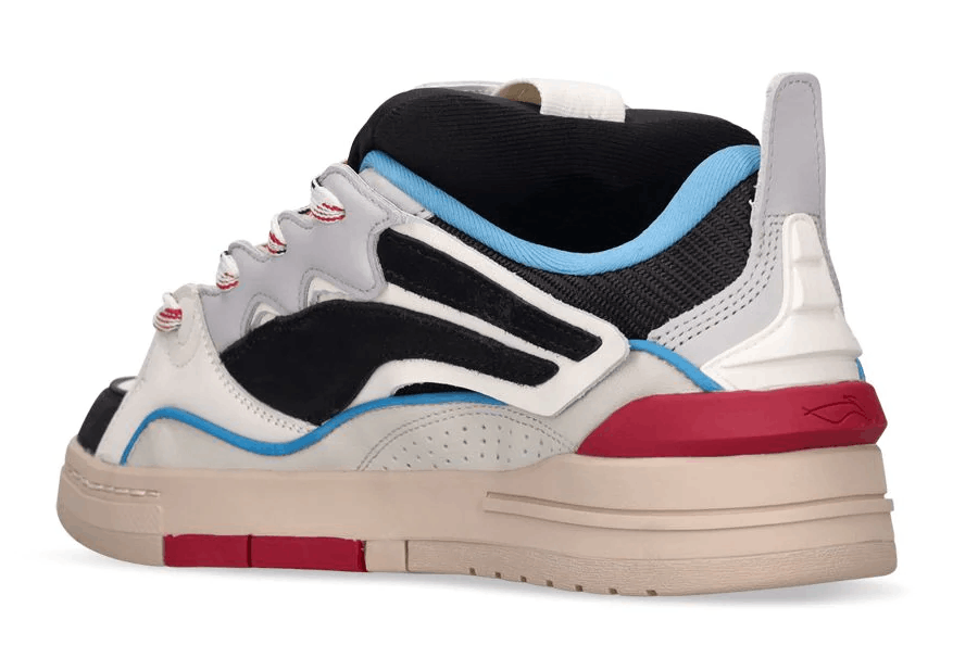 Li-Ning Li Ning White Blue Red Leather Vuitton Curb Sneakers Size US 10.5 / EU 43-44 - 6 Thumbnail