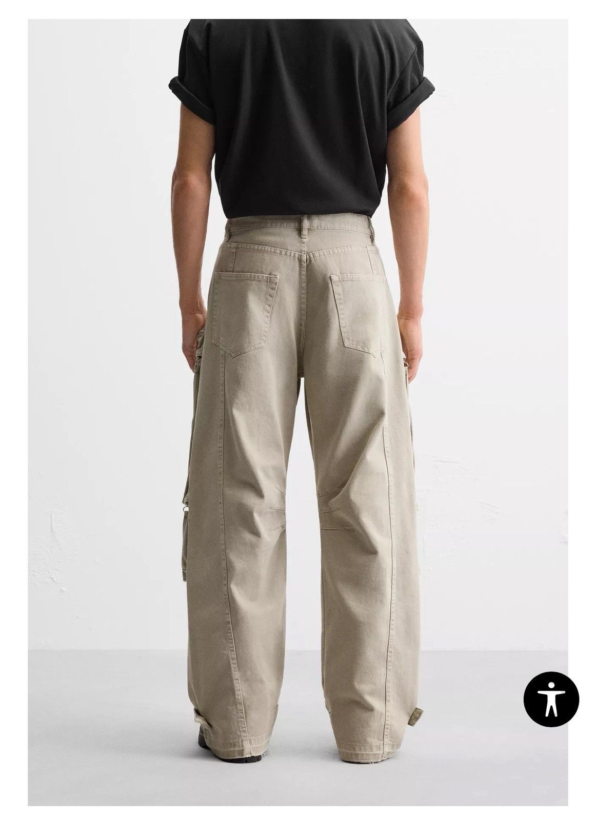 Zara Zara Bondage Multi-pocket cargo pants y2k Size US 34 / EU 50 - 3 Thumbnail
