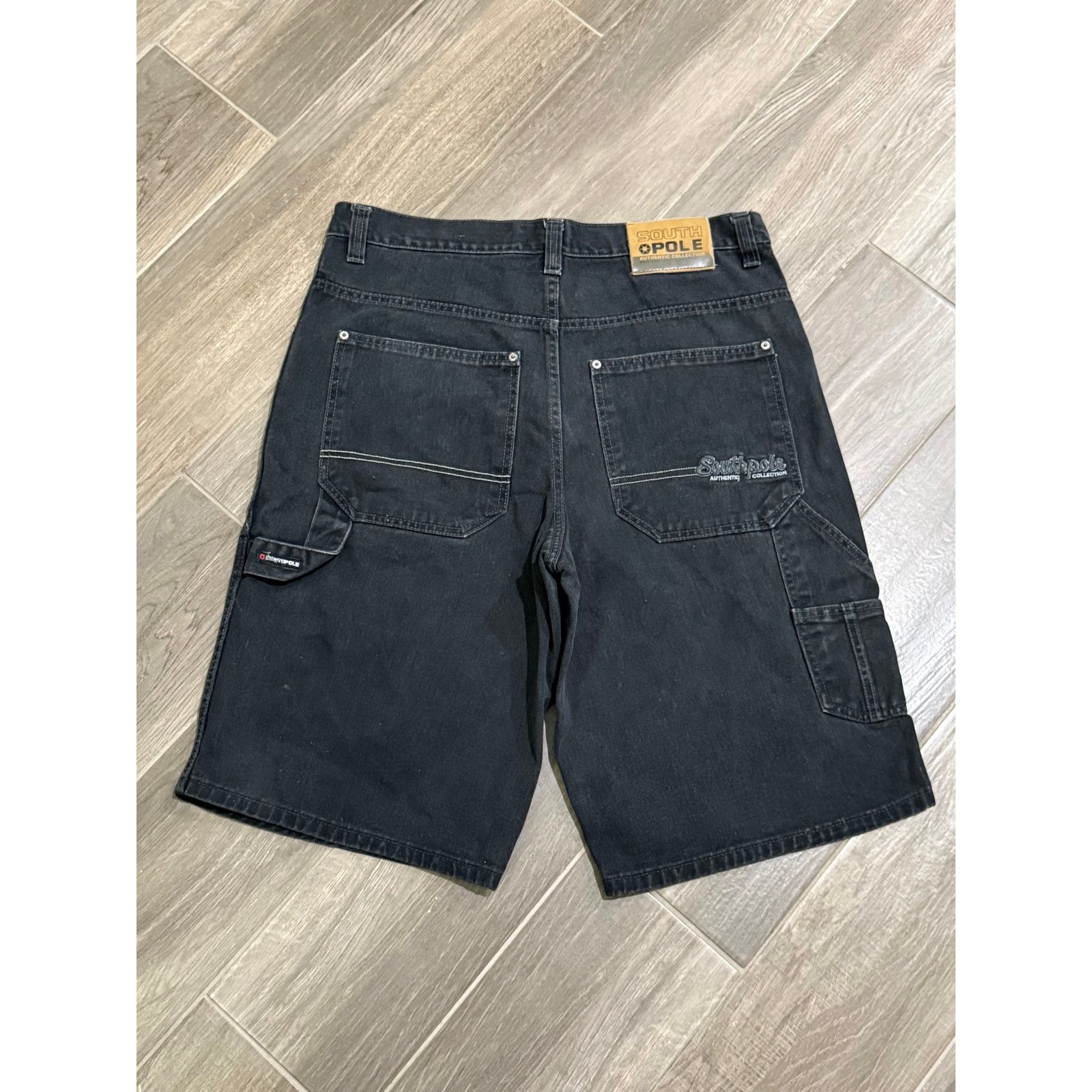 Southpole Vintage y2k Mens Black Southpole Jorts Size 36 Size US 36 / EU 52 - 4 Thumbnail