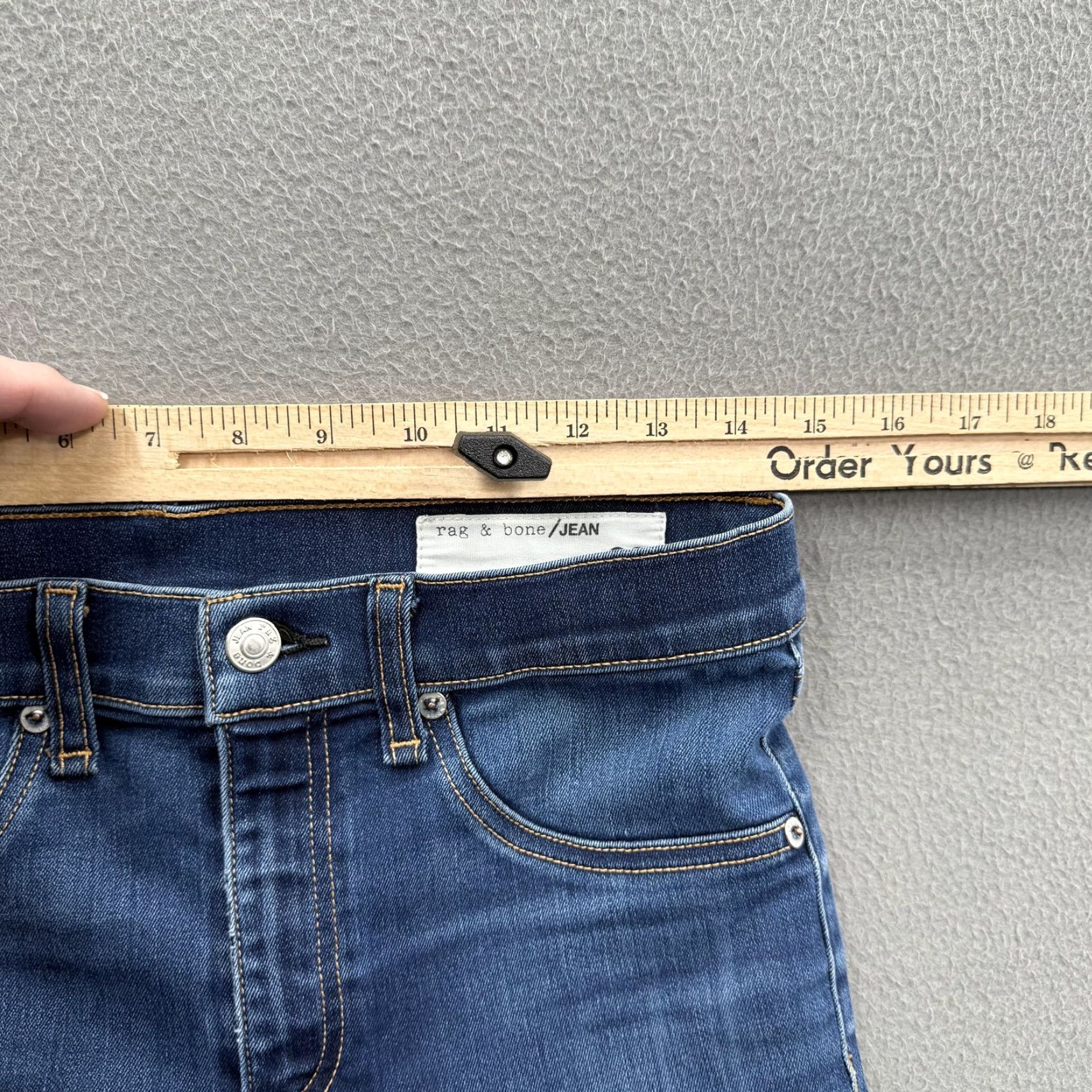 Rag & Bone VINTAGE Rag & Bone Jeans Womens 29 Blue High Rise Skinny Bedford Stretch Denim Size 29" - 6 Thumbnail