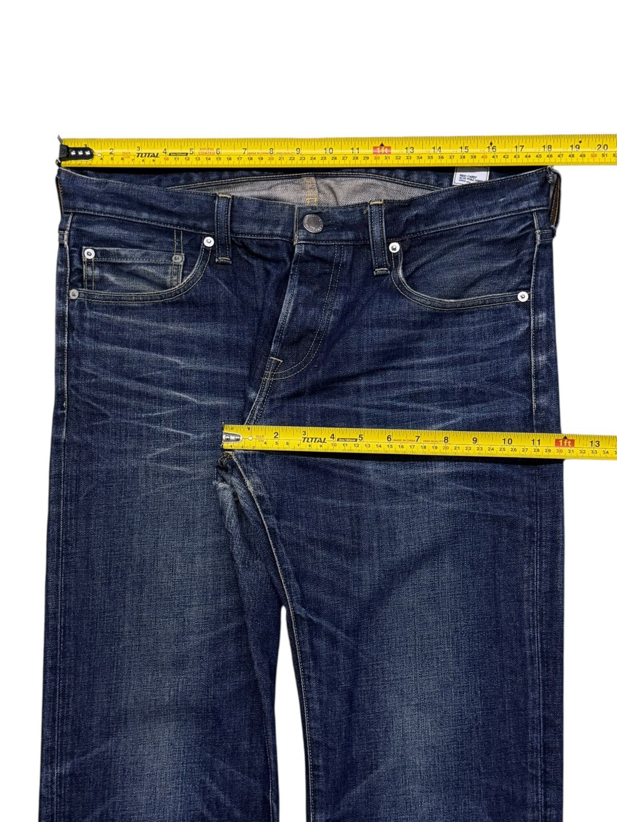 Blue Blue Japan Vintage Red Card Blue Work Denim Jeans Japan | W36 Size US 36 / EU 52 - 14 Thumbnail