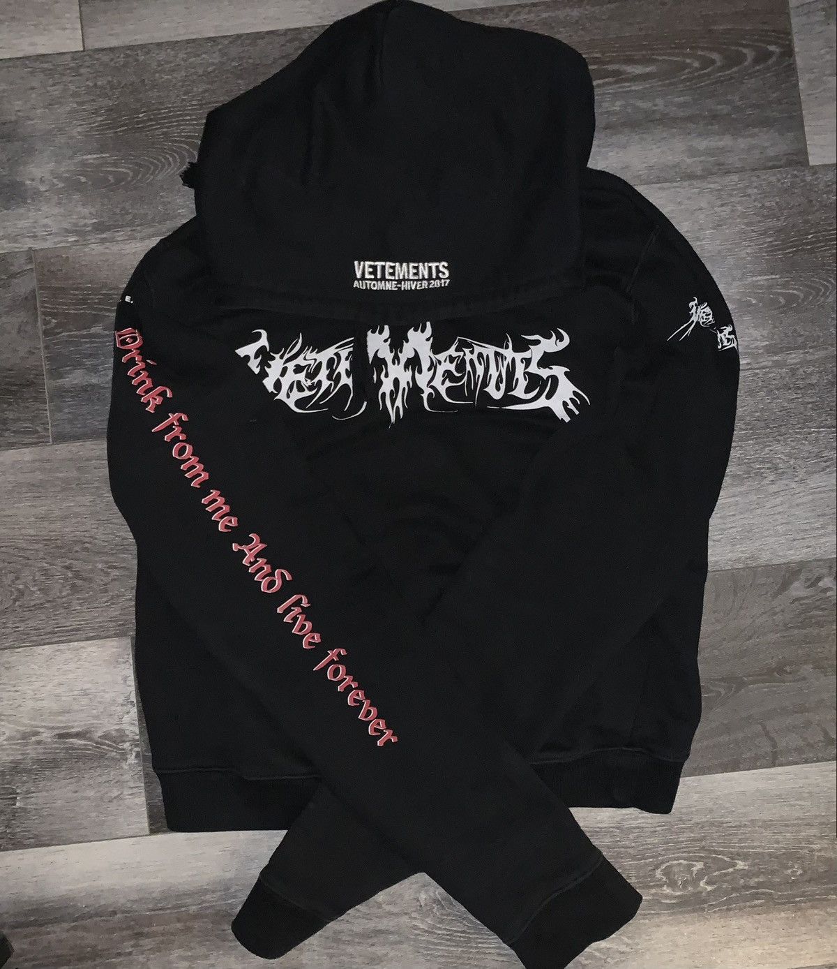 Vetements FW16 Total Fucking Darkness Femme Hoodie