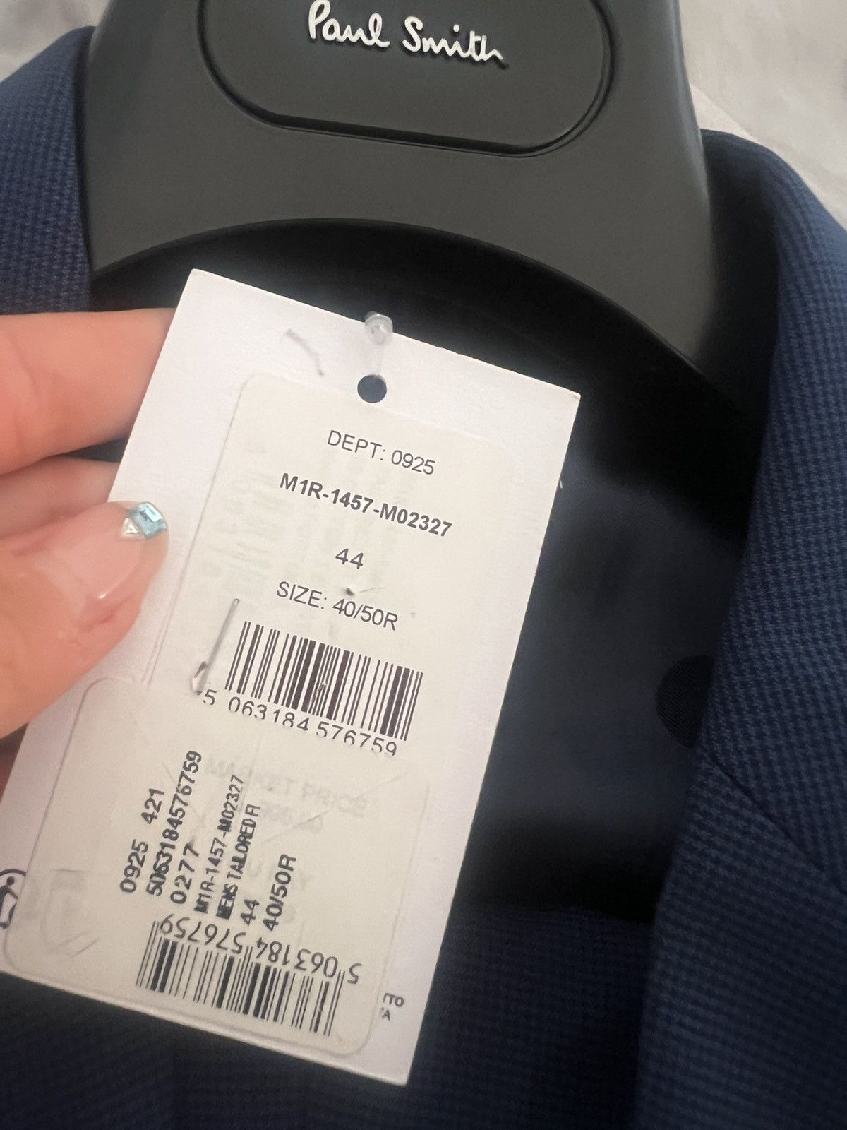 Paul Smith Paul Smith Pattern Suit – Brand New | Blue | 50 (40) R Size 40R - 4 Thumbnail