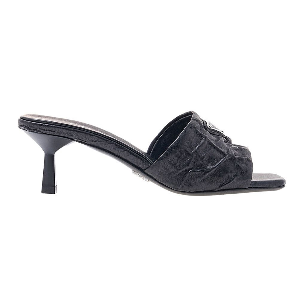 Prada o1la1rc1a0724 Heeled Sandals in Black Size US 8.5 / IT 38.5 - 1 Thumbnail