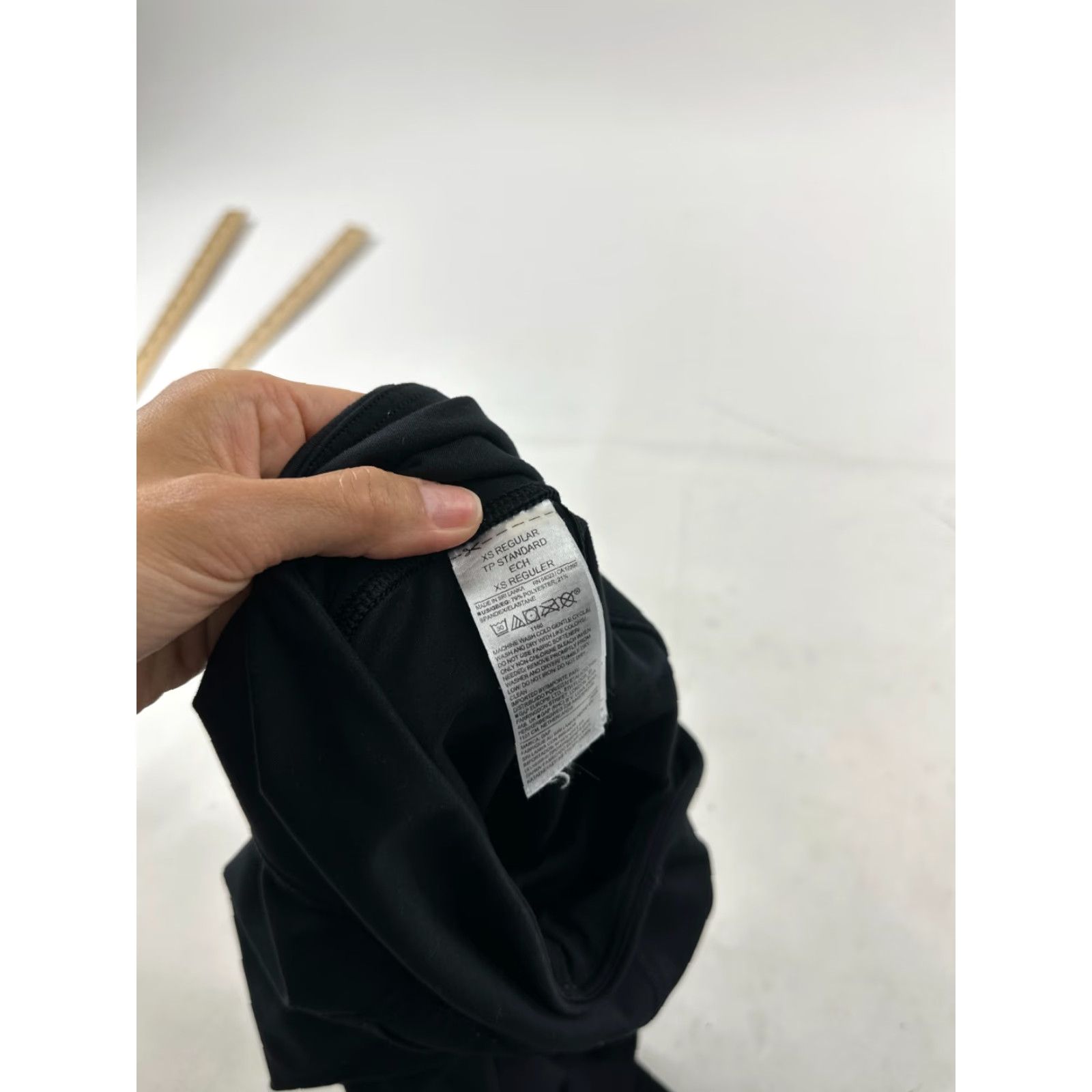 Gap Gap Leggings Womens XS Black Compression Moisture Wicking Breathable Pull On Size 26" / US 2 / IT 38 - 5 Thumbnail