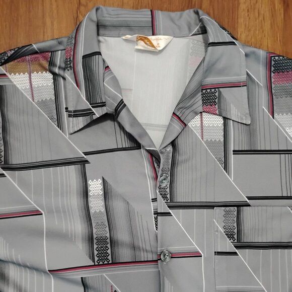 Vintage Don Giovanni Mod Geometric Disco Shirt