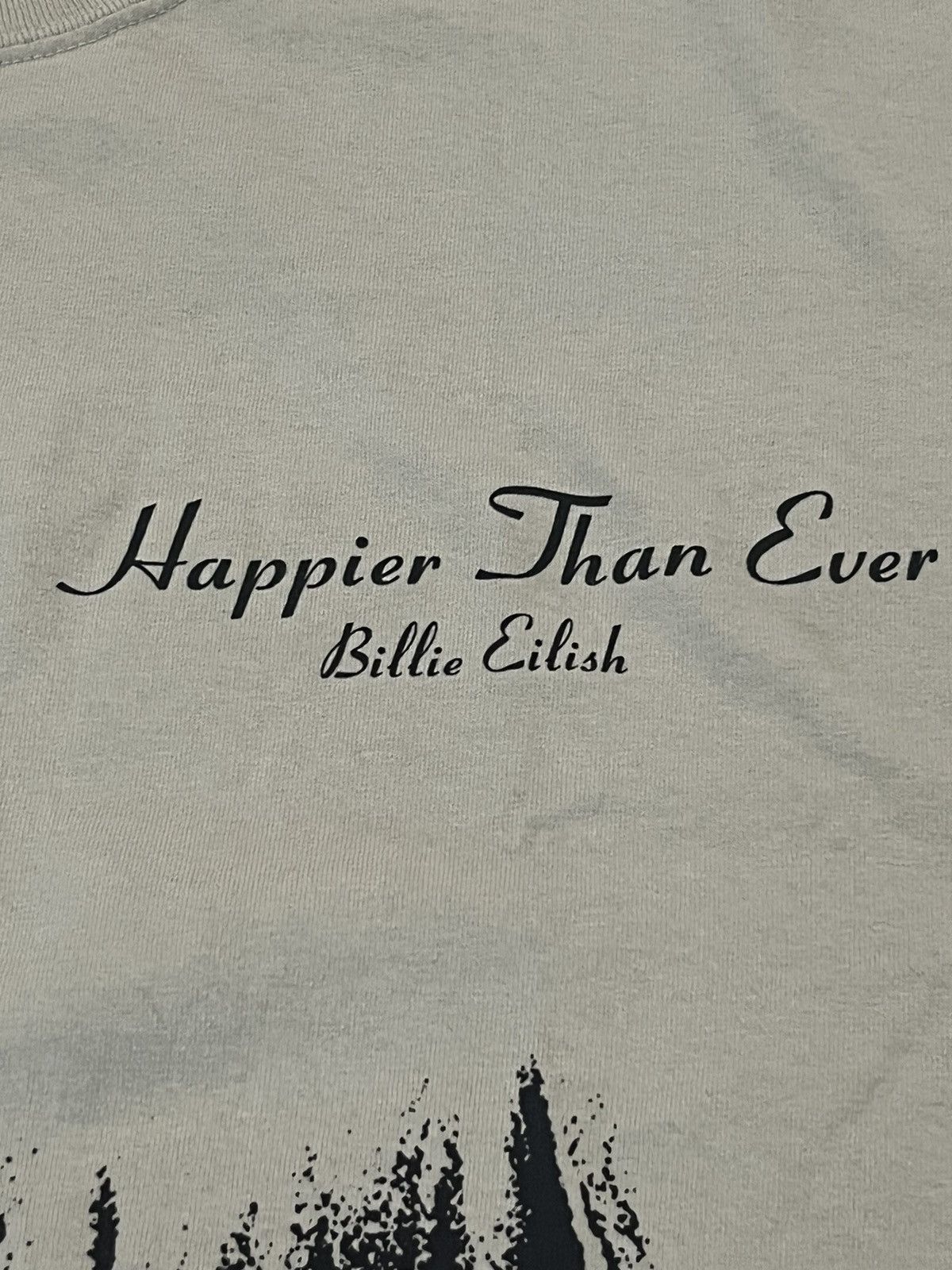 Band Tees Billie Eilish Happier Than Ever Tee Shirt Size XL Size US XL / EU 56 / 4 - 3 Thumbnail