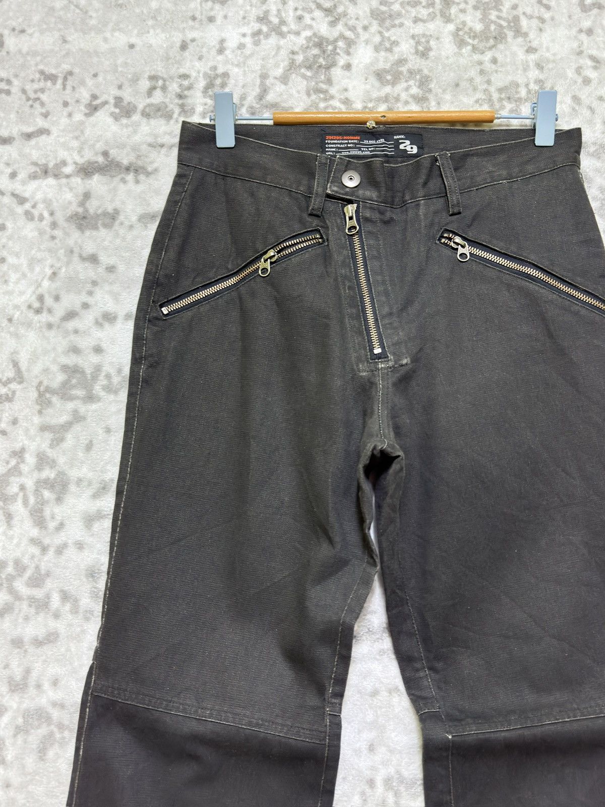 291295=Homme 291295=HOMME Asymmetric Zip Denim Pants Archive Japan Size US 29 - 4 Thumbnail