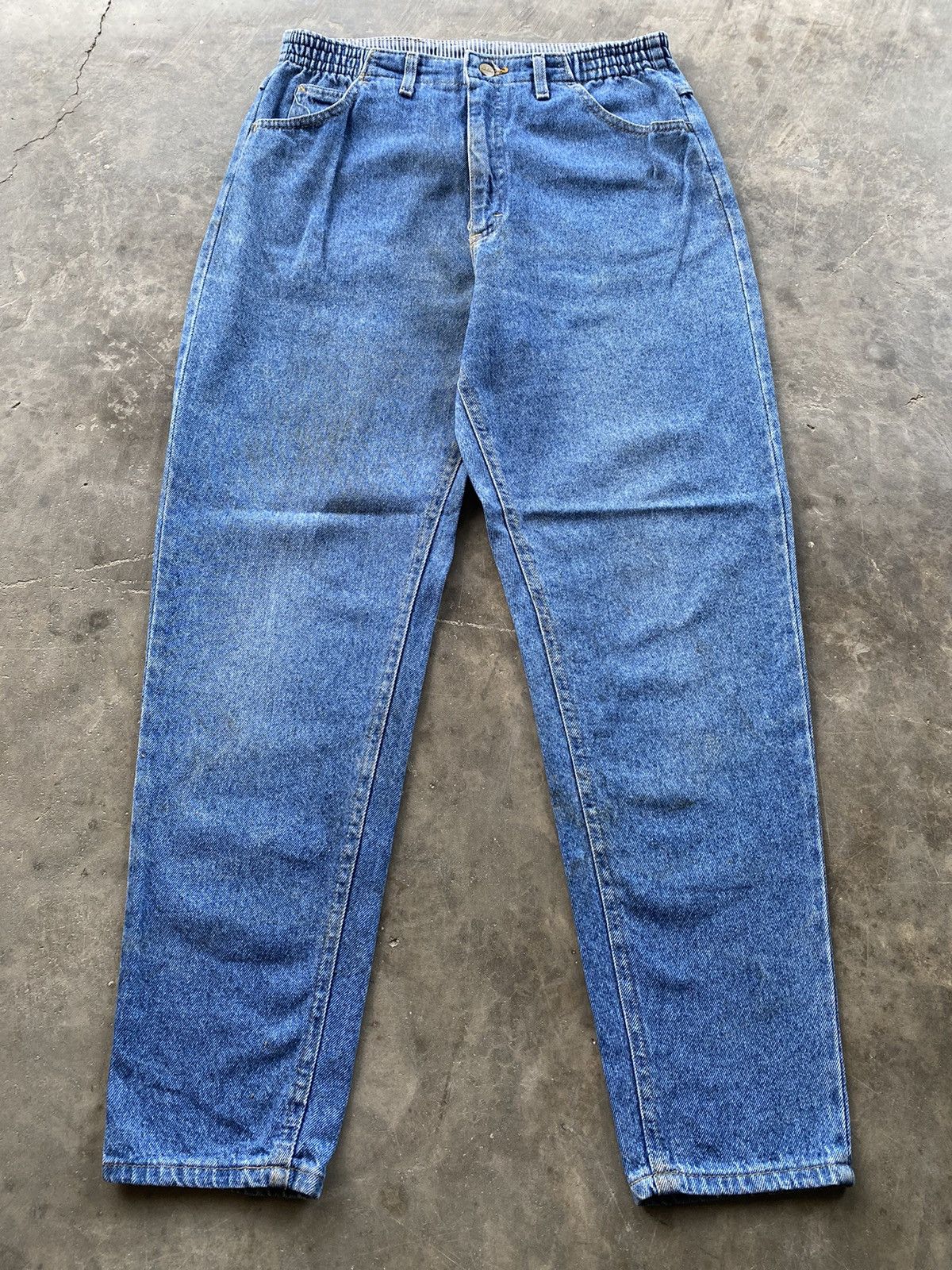 L.L. Bean × Vintage Vintage L.L.Bean Distressed Dirty Ballon Jeans Size US 31 - 1 Thumbnail