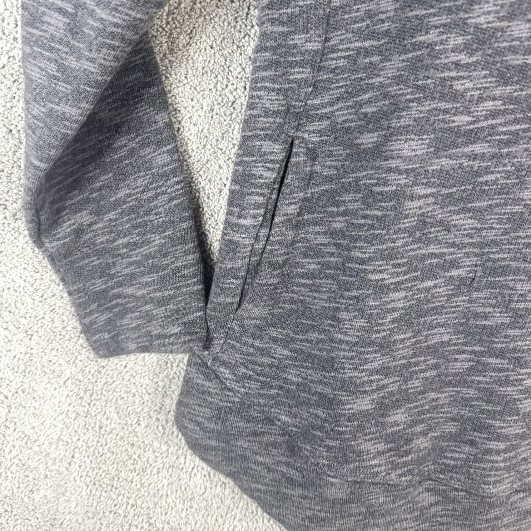 Prana prAna Sweater Tunic Womens Medium Gray Cowl Neck Long Sleeve Knit Pockets Shirt Size M / US 6-8 / IT 42-44 - 2 Thumbnail