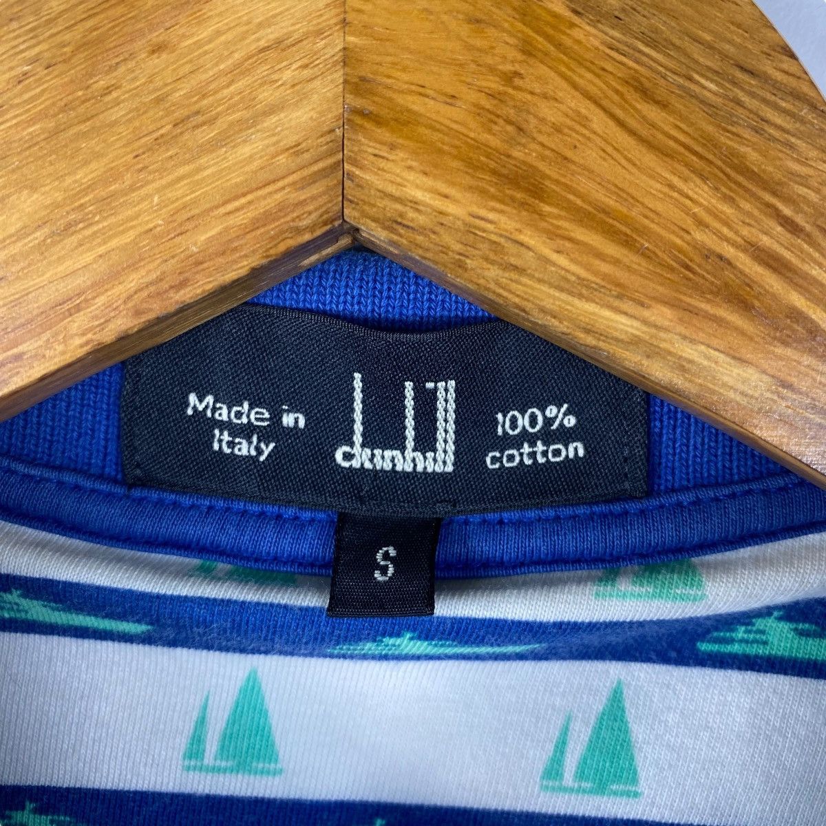 Alfred Dunhill Vintage 90's DUNHILL Full Print Polo Shirt Small Size Size US S / EU 44-46 / 1 - 5 Thumbnail