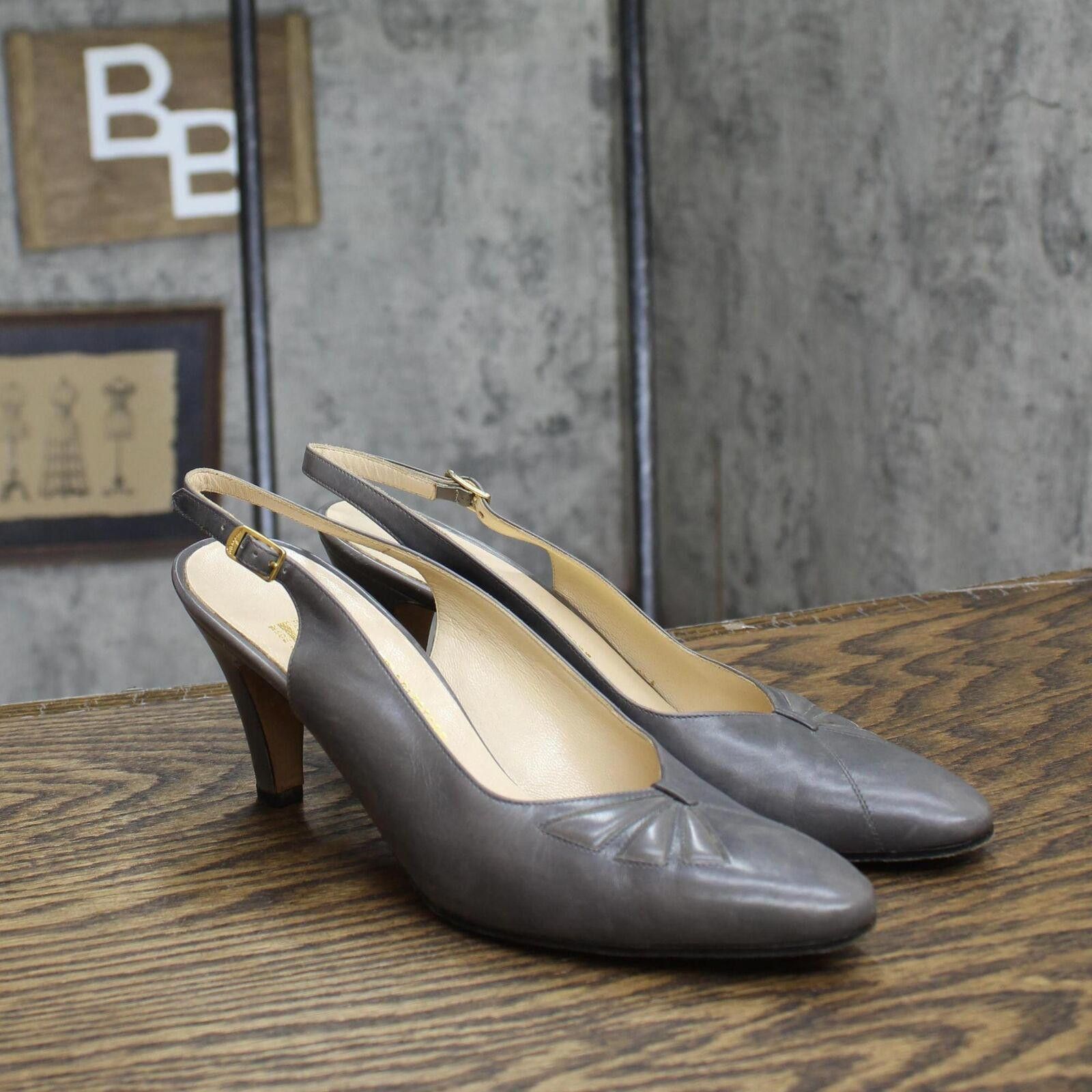 Salvatore Ferragamo Heels Pumps 1678aad86b2e96 Gray 7.5AA