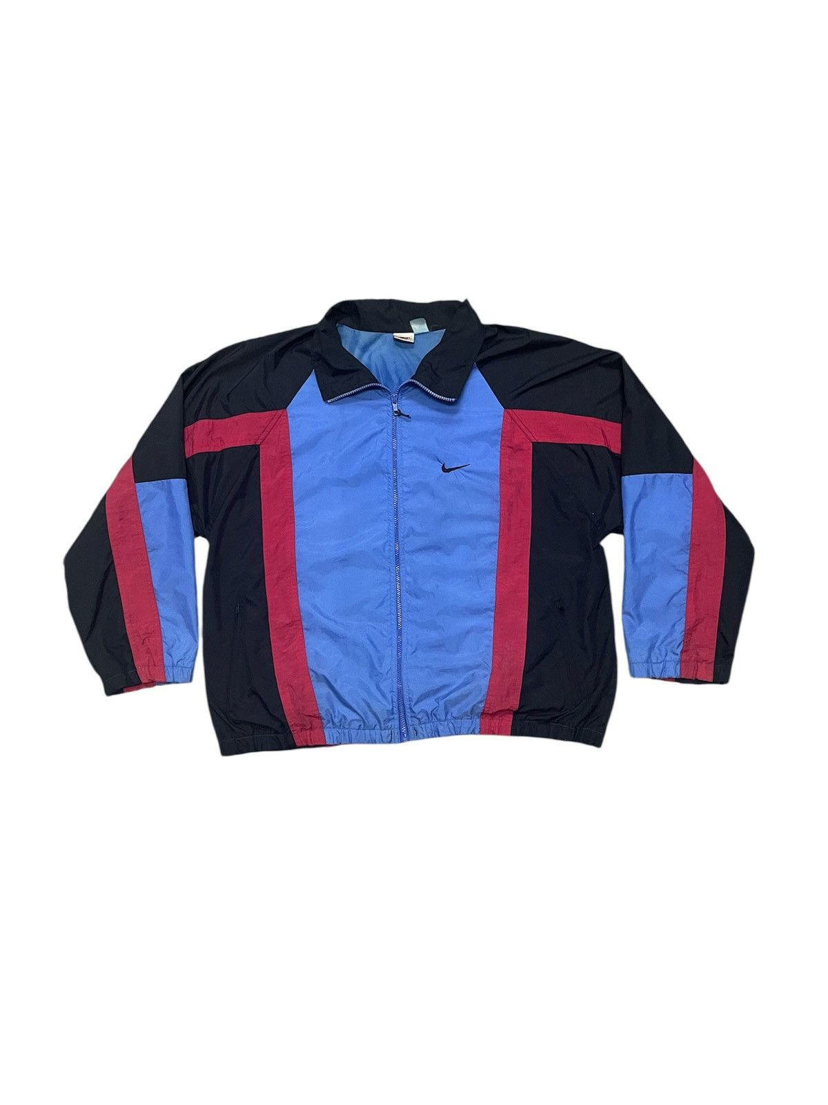 Nike 90s NIKE BIG SWOOSH COLOUR BLOCK WINDBREAKER Size US L / EU 52-54 / 3 - 2 Thumbnail