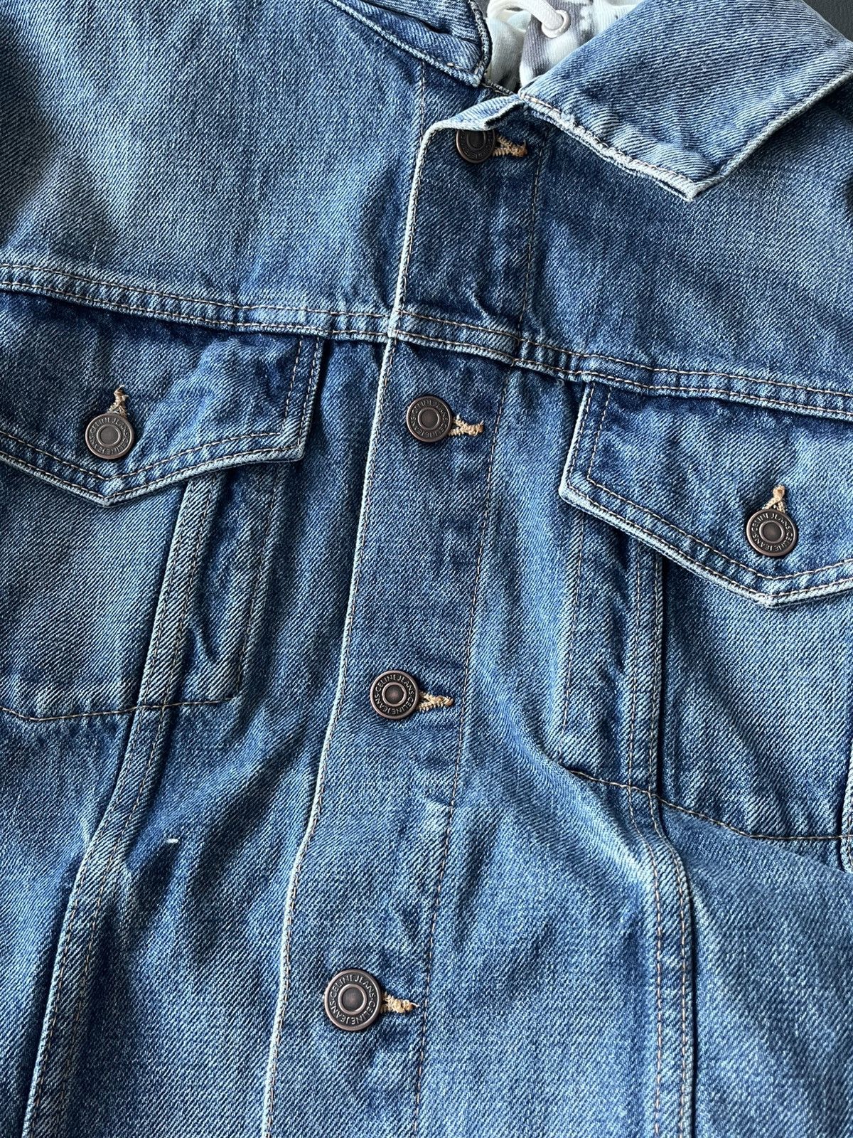 Celine × Hedi Slimane Super Runway Brand New Celine Hedi Slimane Denim Logo Jacket Size US L / EU 52-54 / 3 - 9 Thumbnail