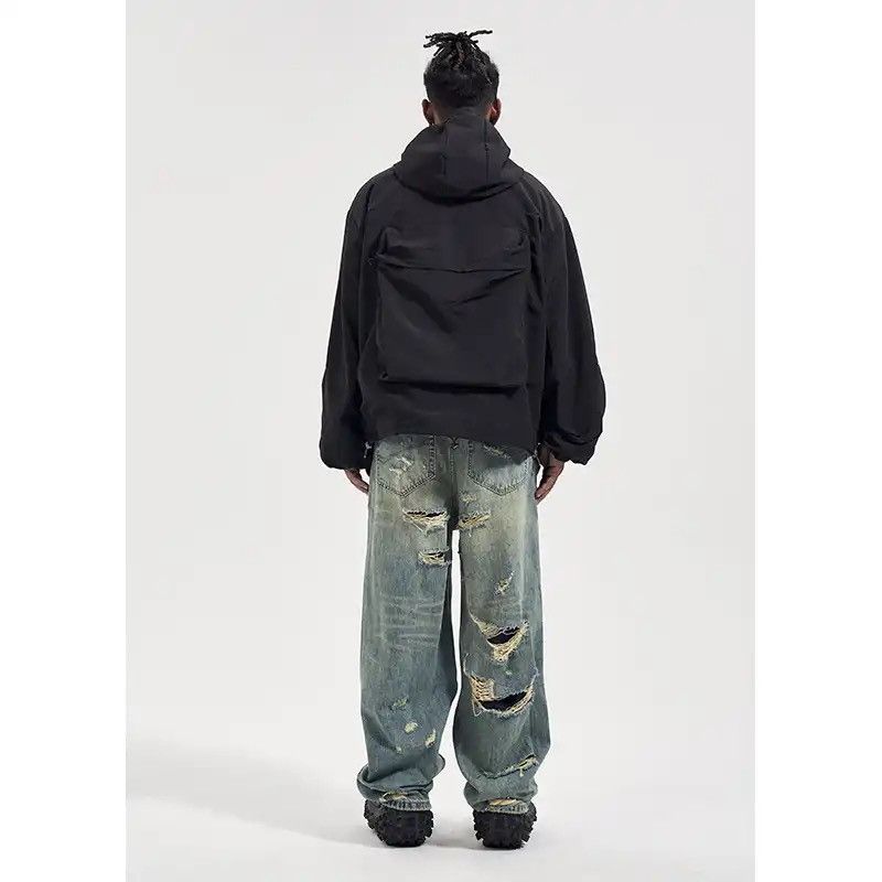 Japanese Brand × Vintage Men's Street wear Wide Leg Jeans hip hop y2k jeans Size US 30 / EU 46 - 3 Thumbnail