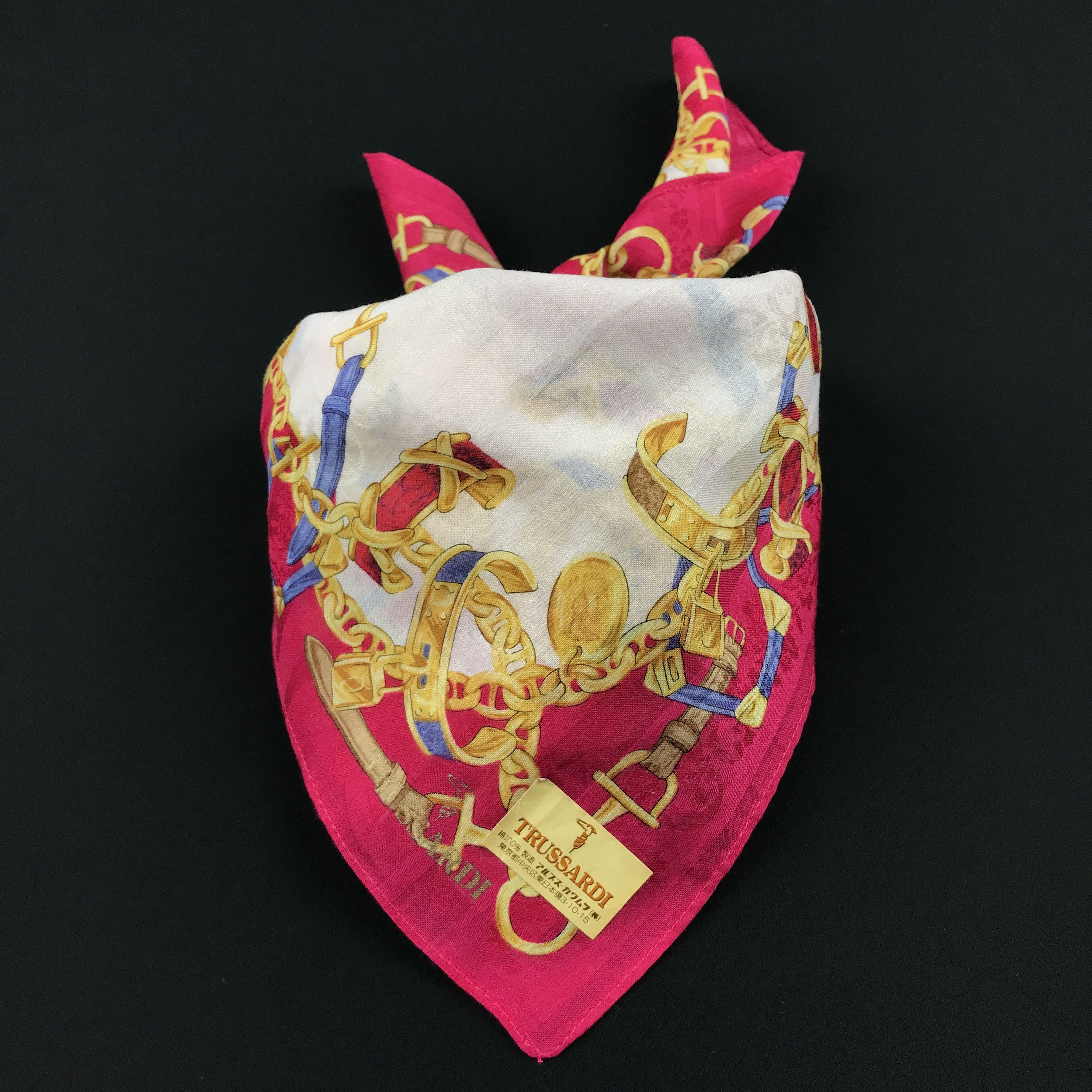 Designer × Trussardi × Vintage Vintage Trussardi Bandana Neckerchief Handkerchief Size ONE SIZE - 4 Thumbnail