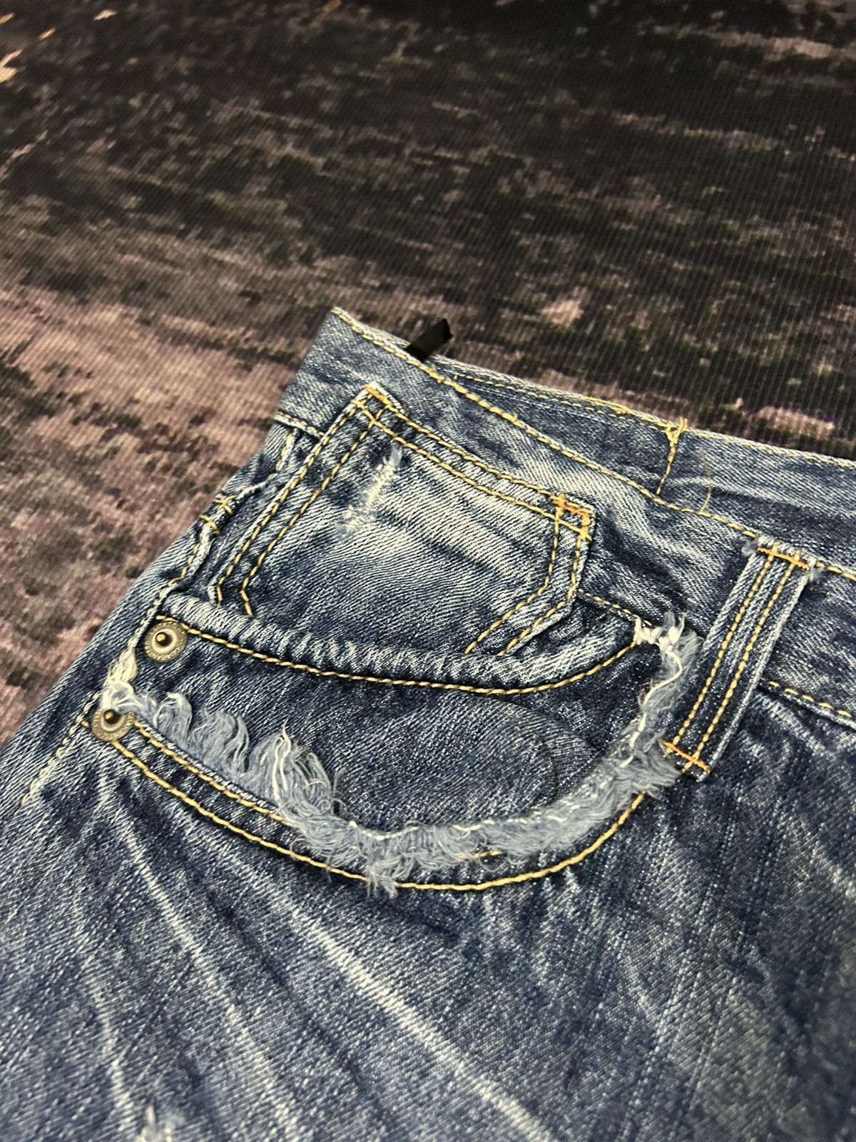 Japanese Brand Vintage Japanese Sorridere Mud Wash Claw Mark Jeans Size US 32 / EU 48 - 10 Thumbnail