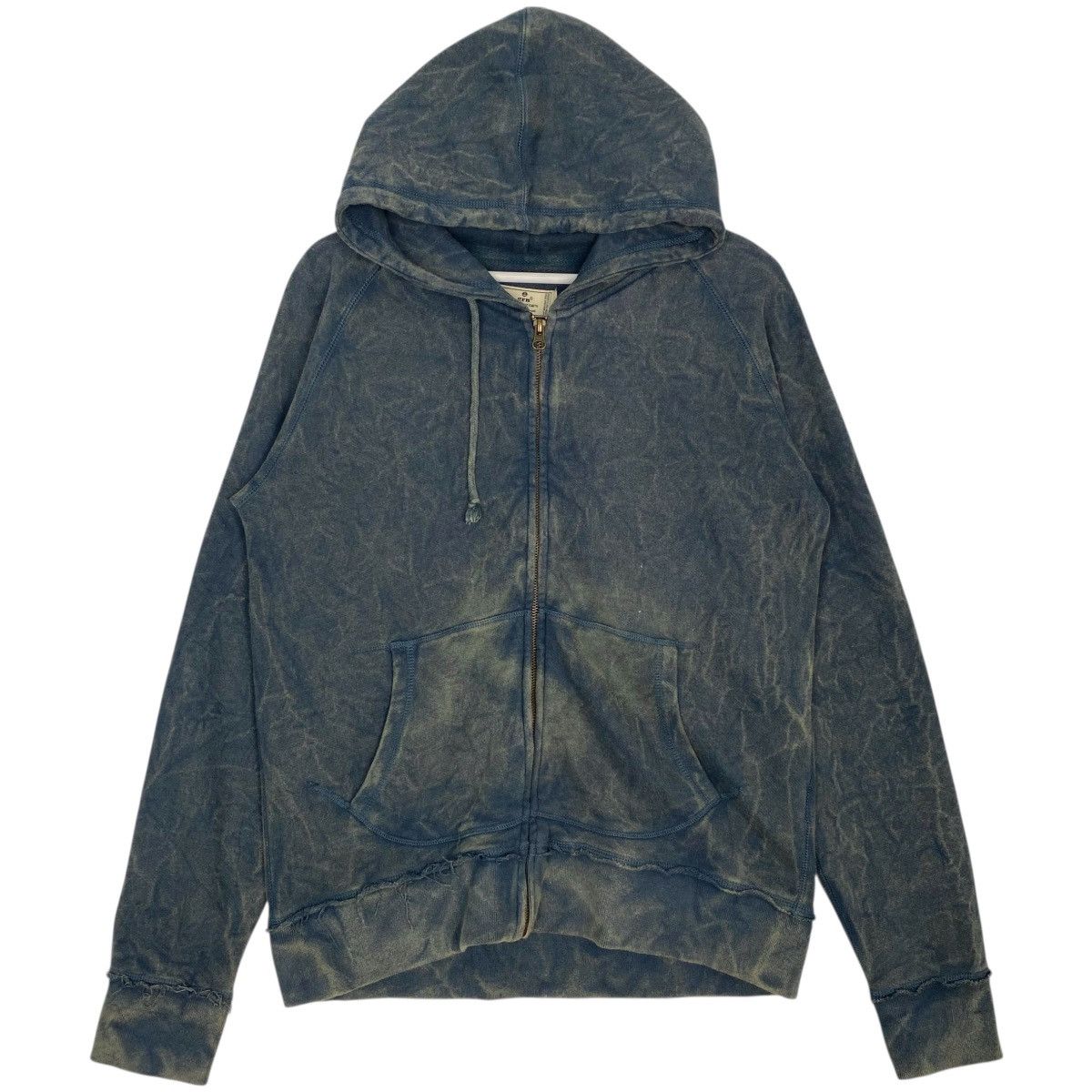 Vintage Vintage GRN Japanese Brand Wash Dye Full Zip Hoodie Blue Size US M / EU 48-50 / 2 - 1 Thumbnail